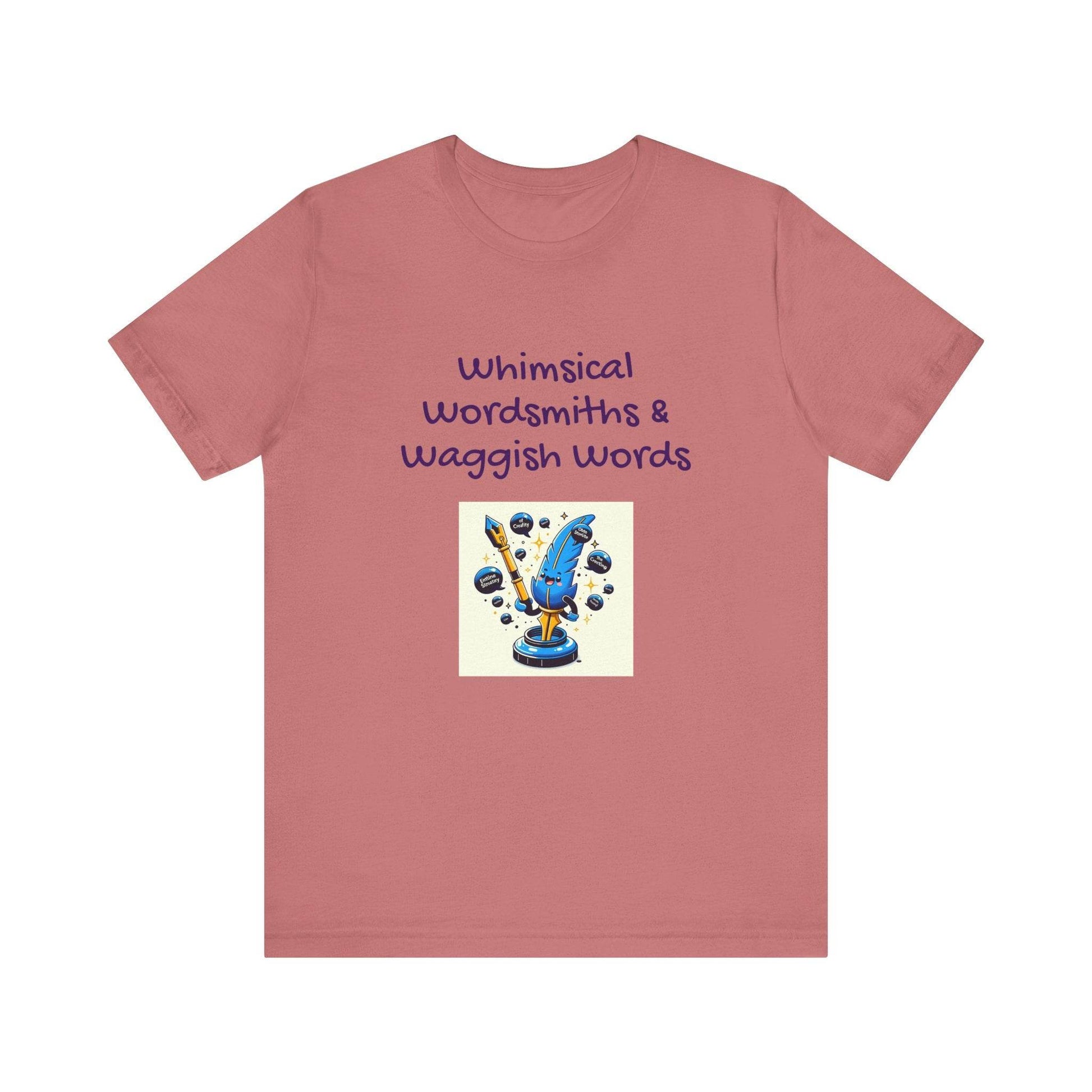 Whimsical Wordsmith Unisex Jersey Tee - Fun Graphic for Writers & Word Lovers - The Dreamer's Bookshop.
