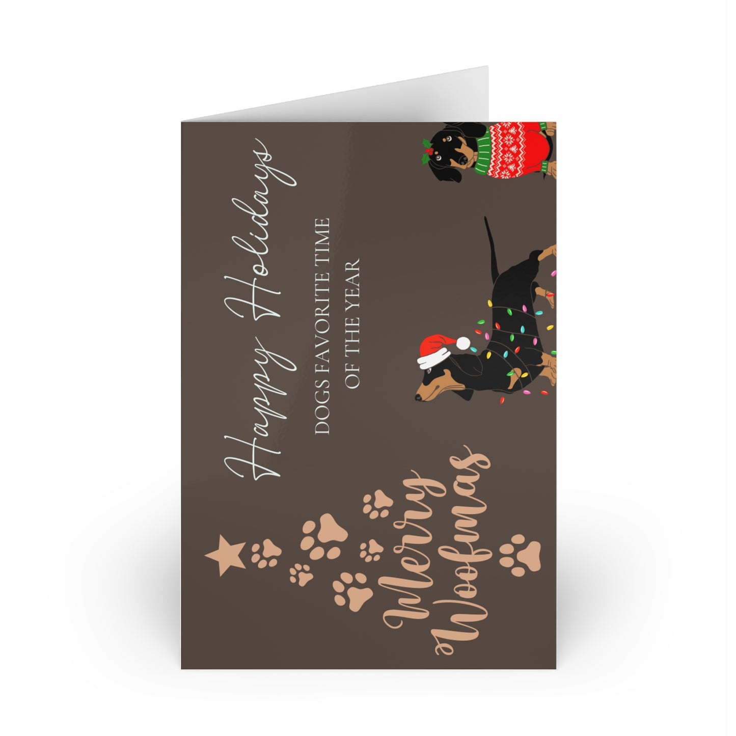 The Dreamer's Bookshop "Dogs XMas" Cute Christmas Card