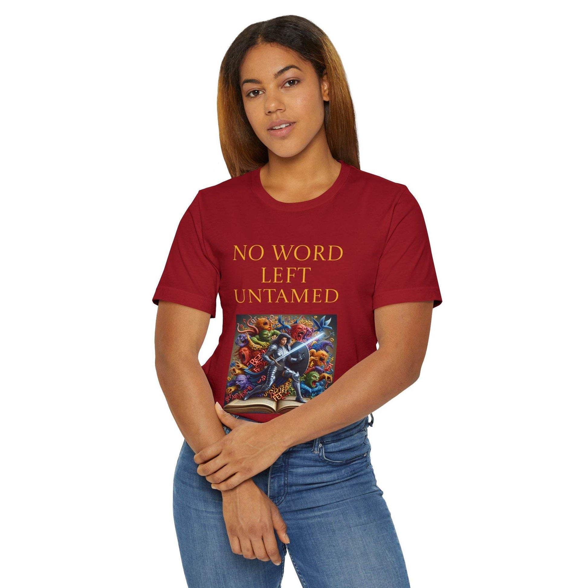 Unisex Jersey T-Shirt - No Word - The Dreamer's Bookshop.