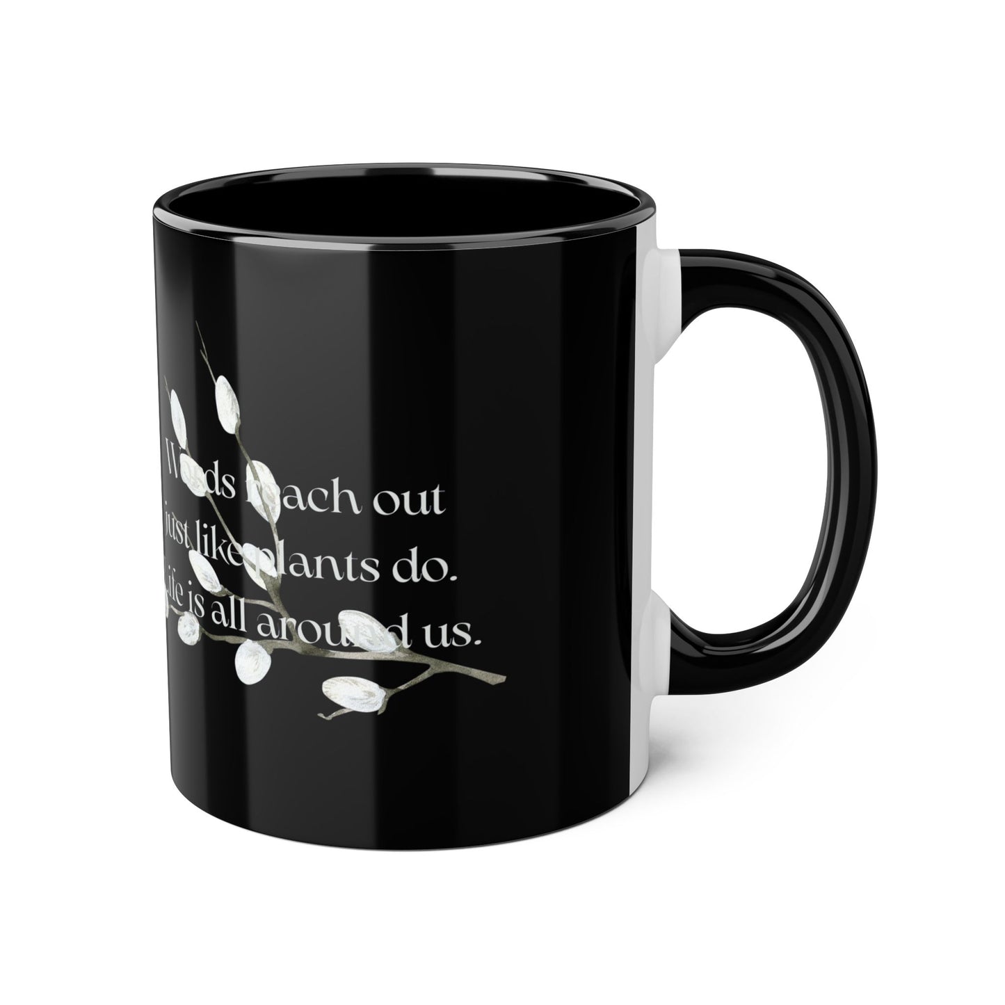 Words Reach Out Mug - 11oz Coffee Cup for Book Lovers