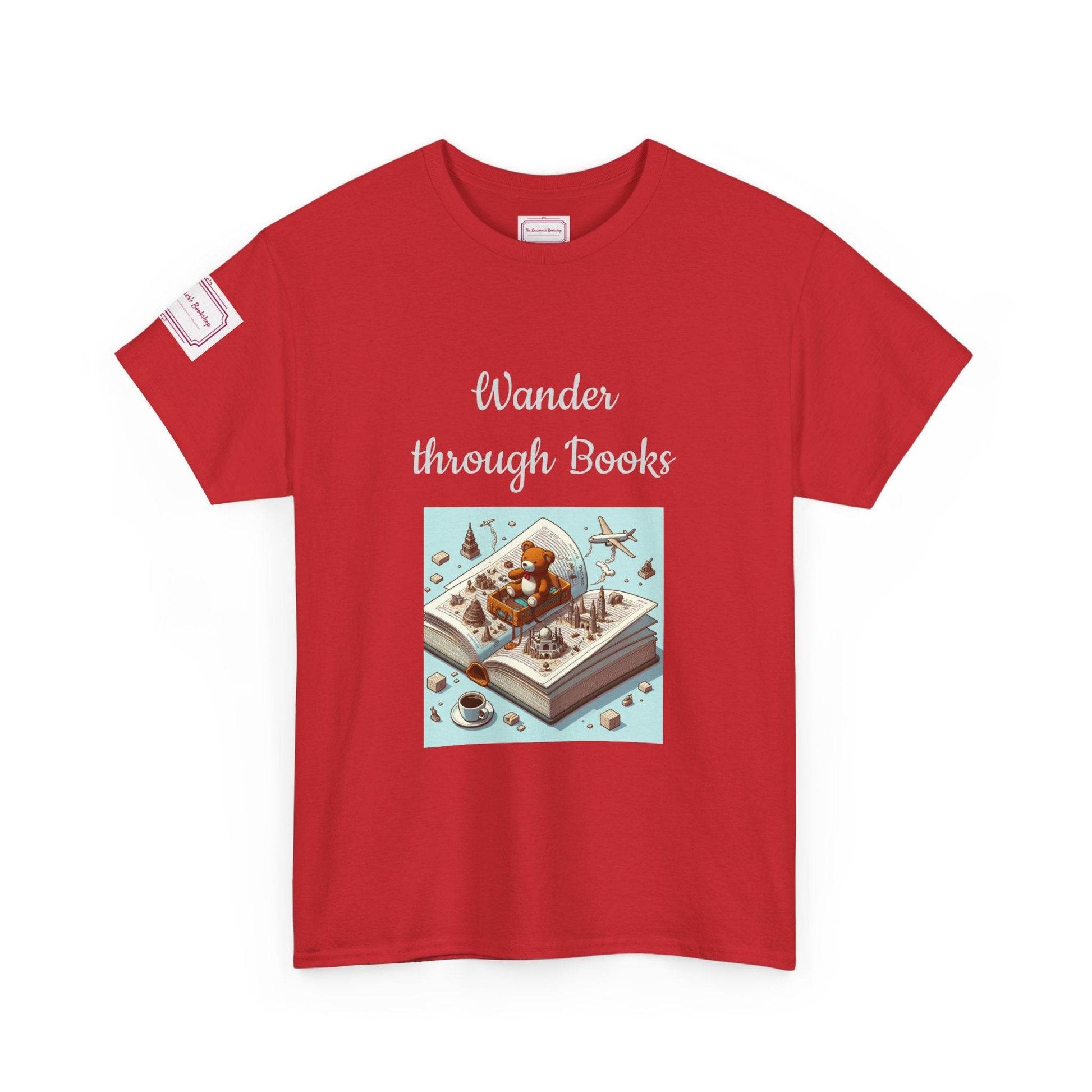 Wander - Unisex Heavy Cotton Tee - Perfect for Book Lovers - The Dreamer's Bookshop.