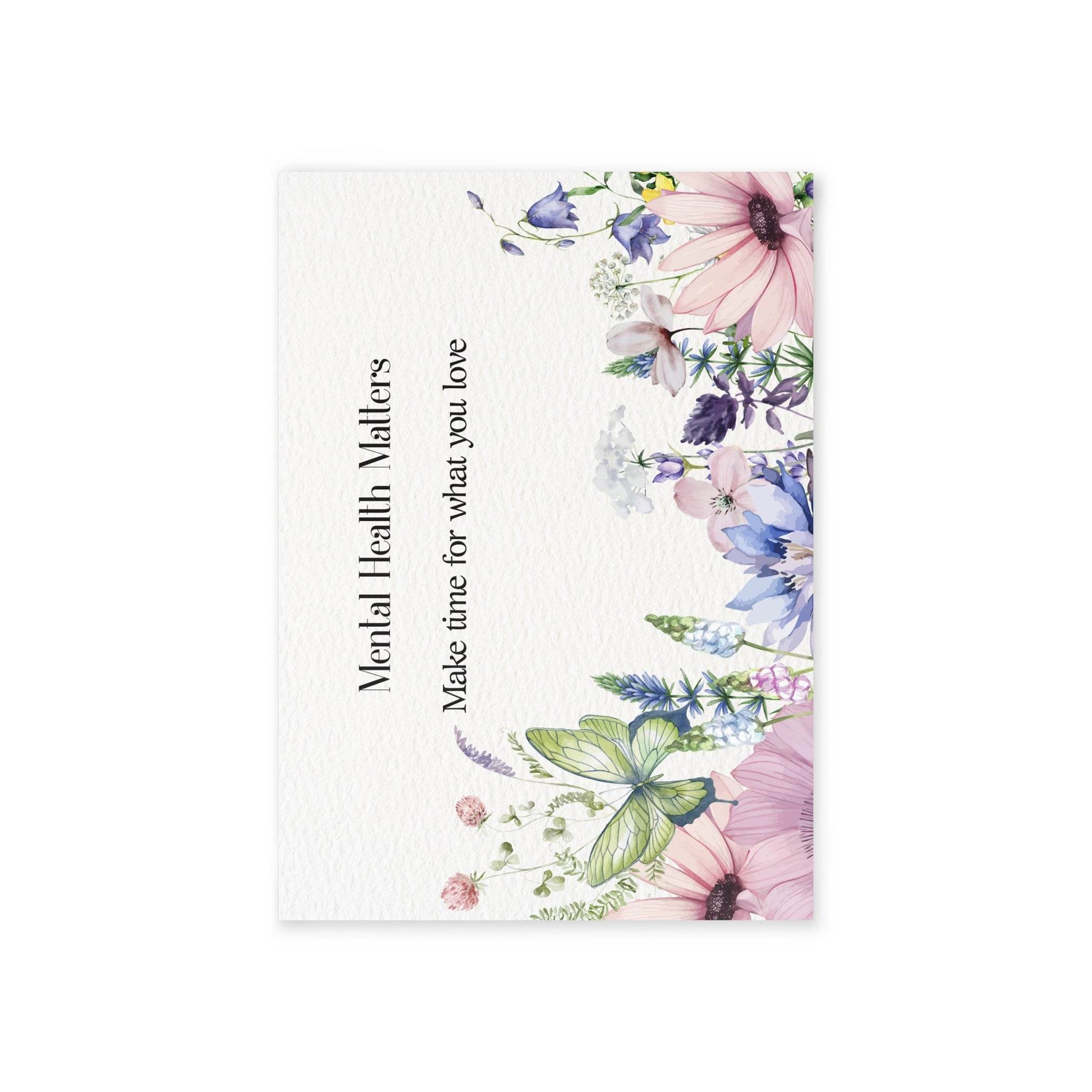 Watercolor "Make Time" Mental Health Matters Art Print - The Dreamer's Bookshop.