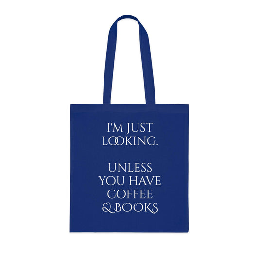 Coffee & Books Cotton Tote - Perfect for Book Lovers - The Dreamer's Bookshop.