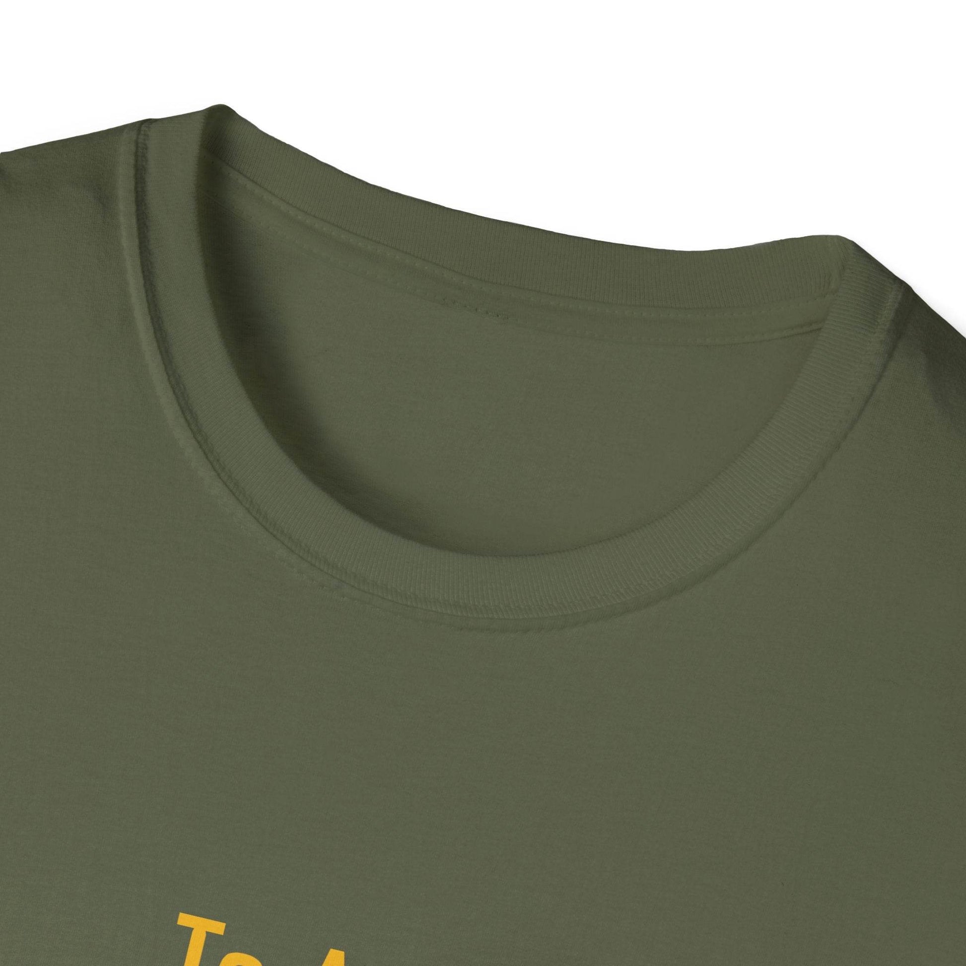 Inspirational Unisex Softstyle T-Shirt - 'To Ask' Philosophical Design - The Dreamer's Bookshop.