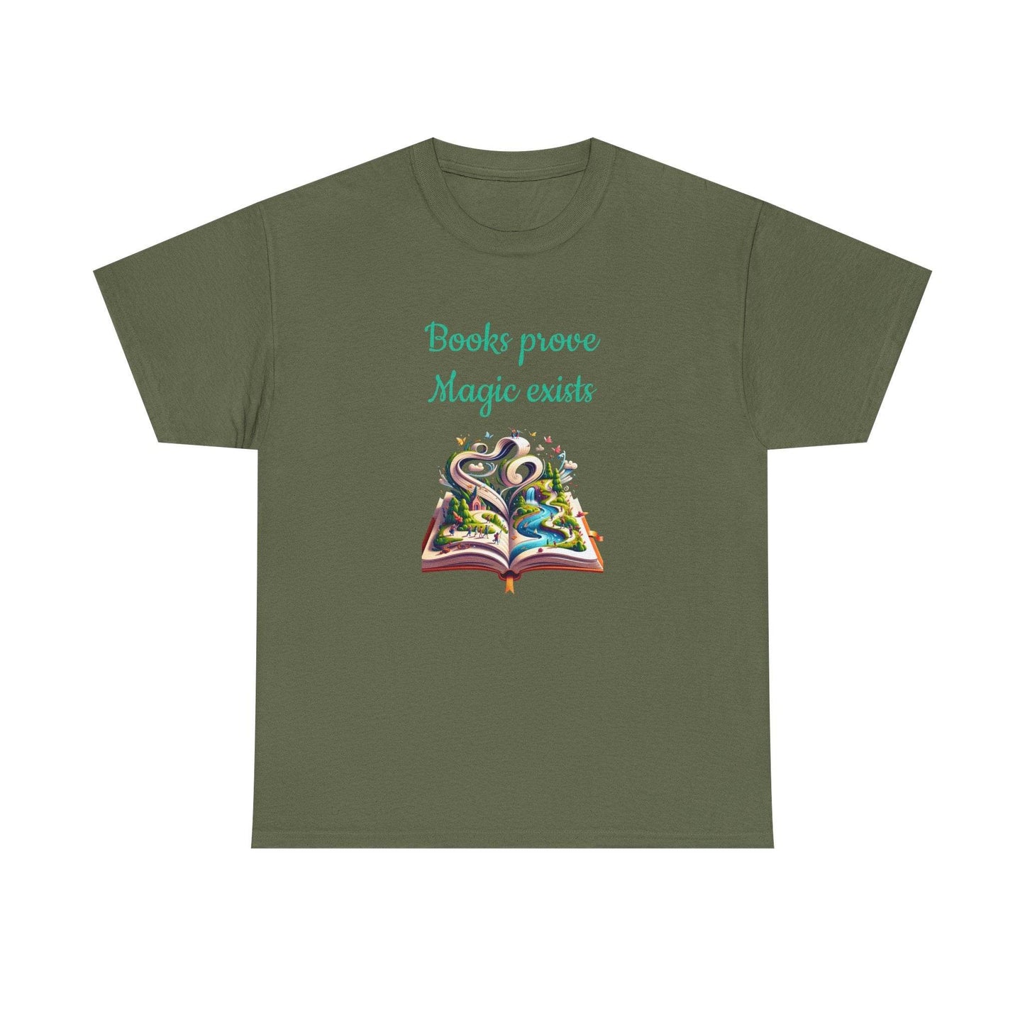 Magic Exists -A Unisex Heavy Cotton Tee - Perfect Gift for Book Lovers - The Dreamer's Bookshop.