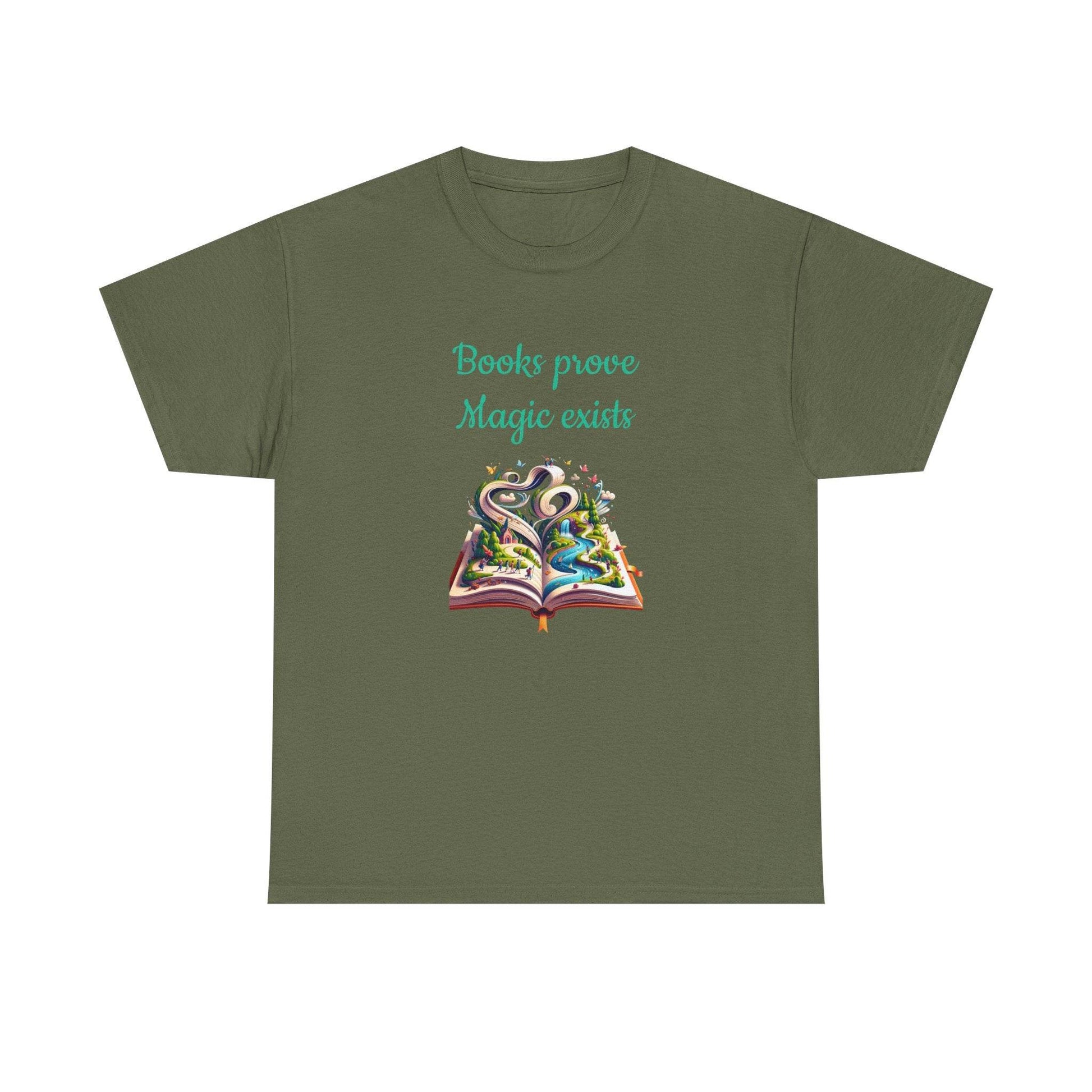 Magic Exists -A Unisex Heavy Cotton Tee - Perfect Gift for Book Lovers - The Dreamer's Bookshop.