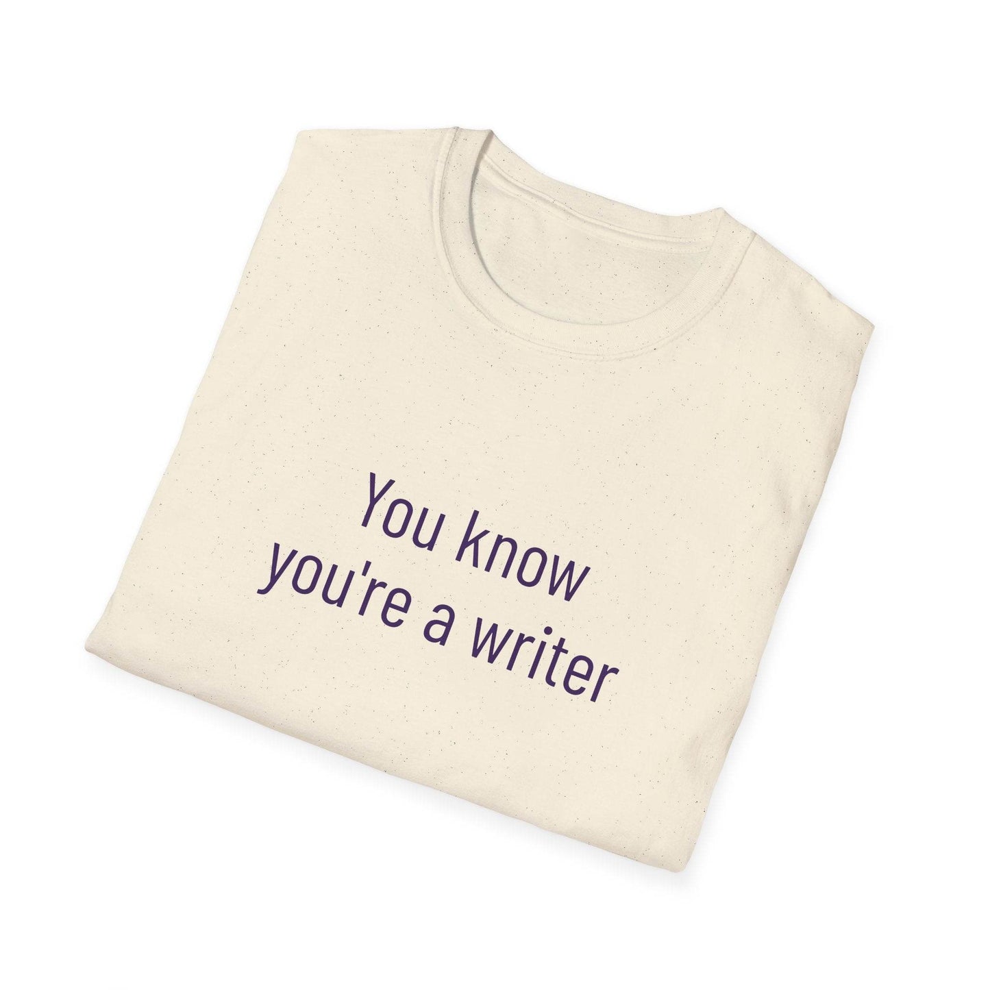 Inspirational Unisex Softstyle T-Shirt - 'You Know' Philosophical Design - The Dreamer's Bookshop.