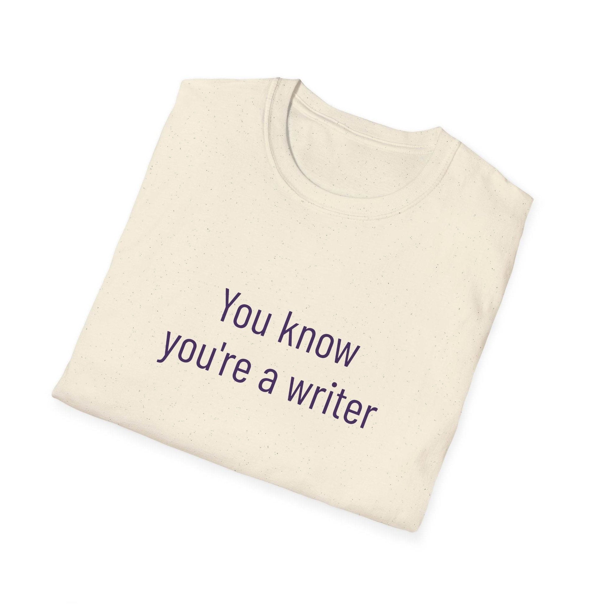 Inspirational Unisex Softstyle T-Shirt - 'You Know' Philosophical Design - The Dreamer's Bookshop.