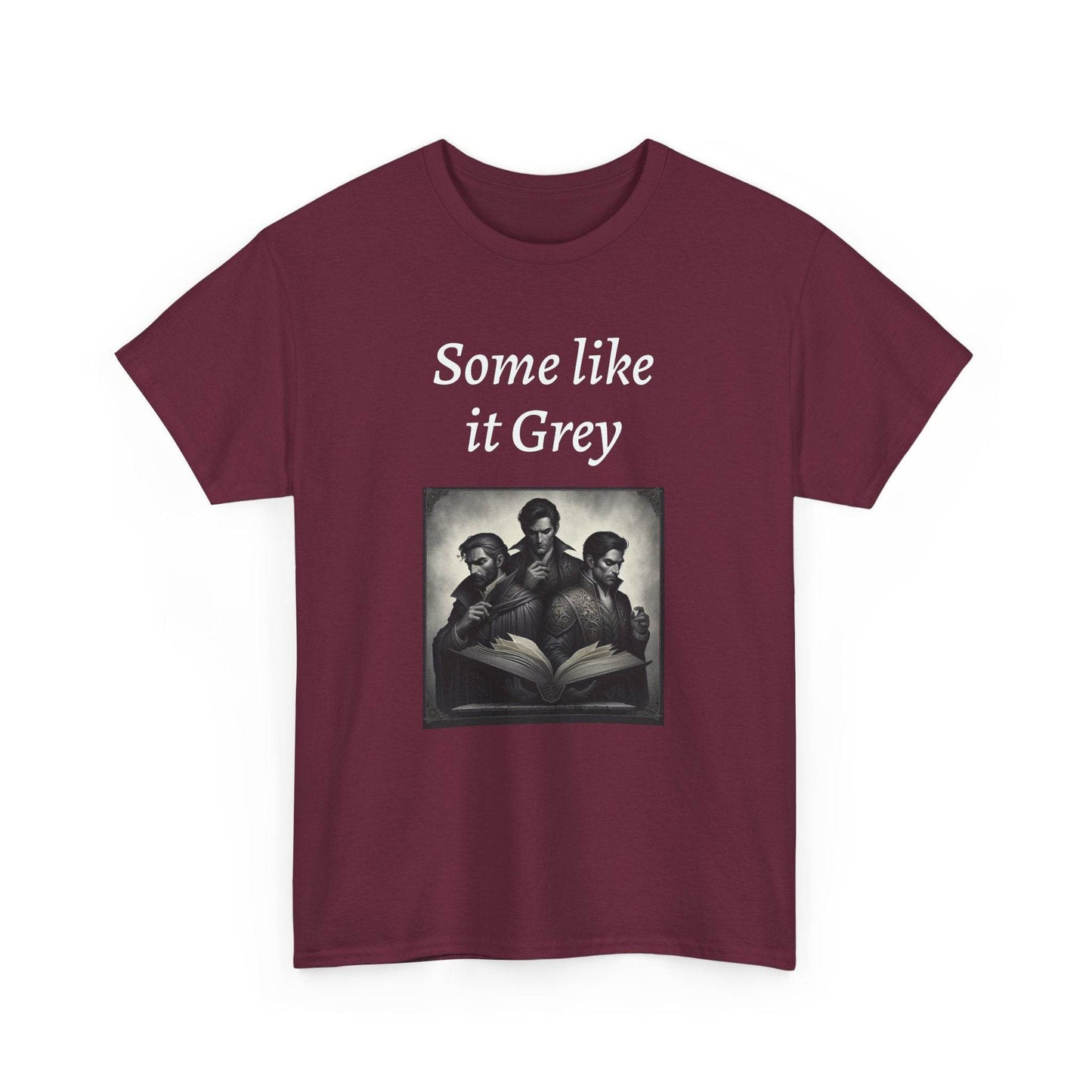 Like it Grey - Graphic Tee - Unisex Heavy Cotton T-Shirt for Book Lovers - The Dreamer's Bookshop.