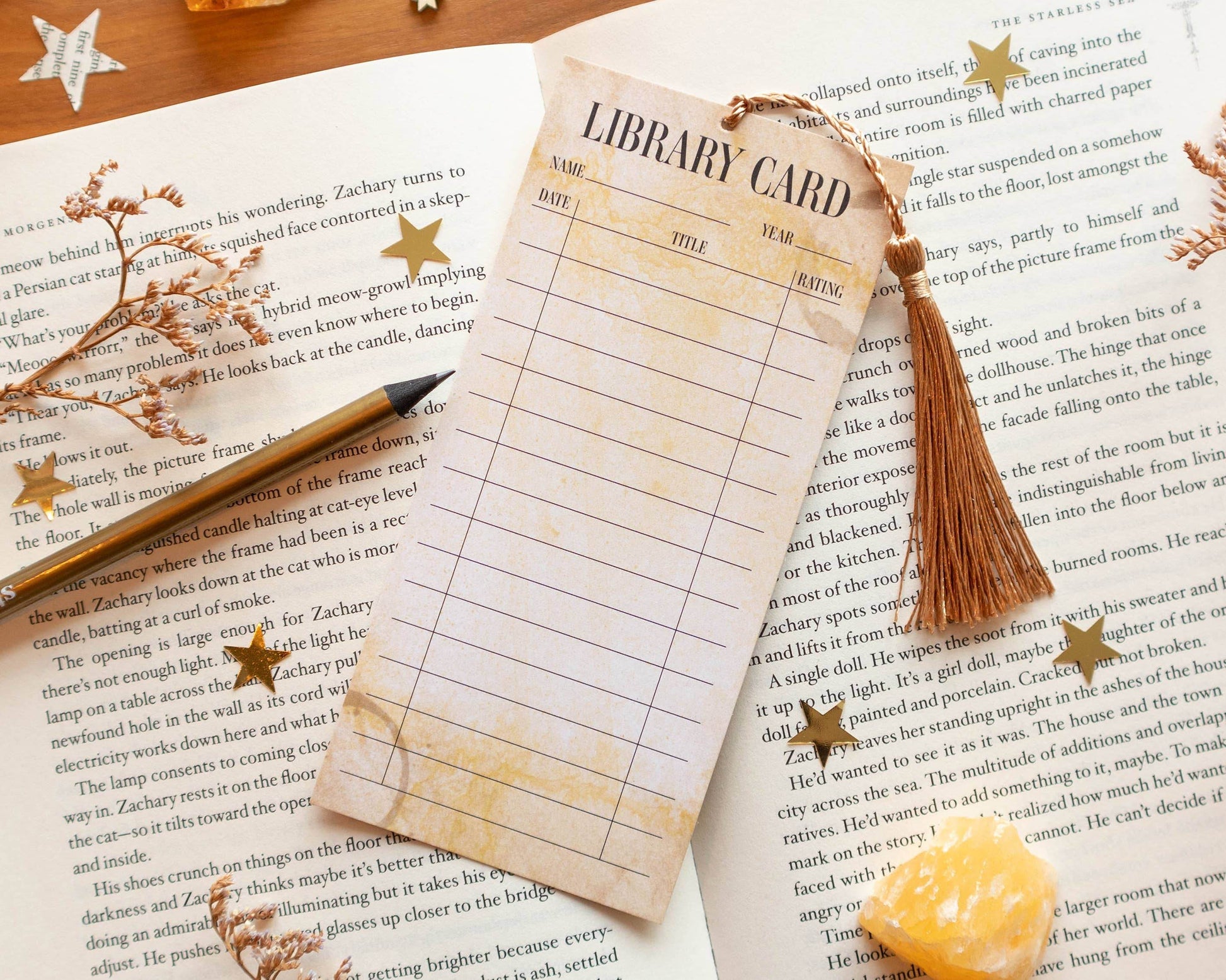 Basically Britt - Library Card Bookmark - Track your reading! - The Dreamer's Bookshop.