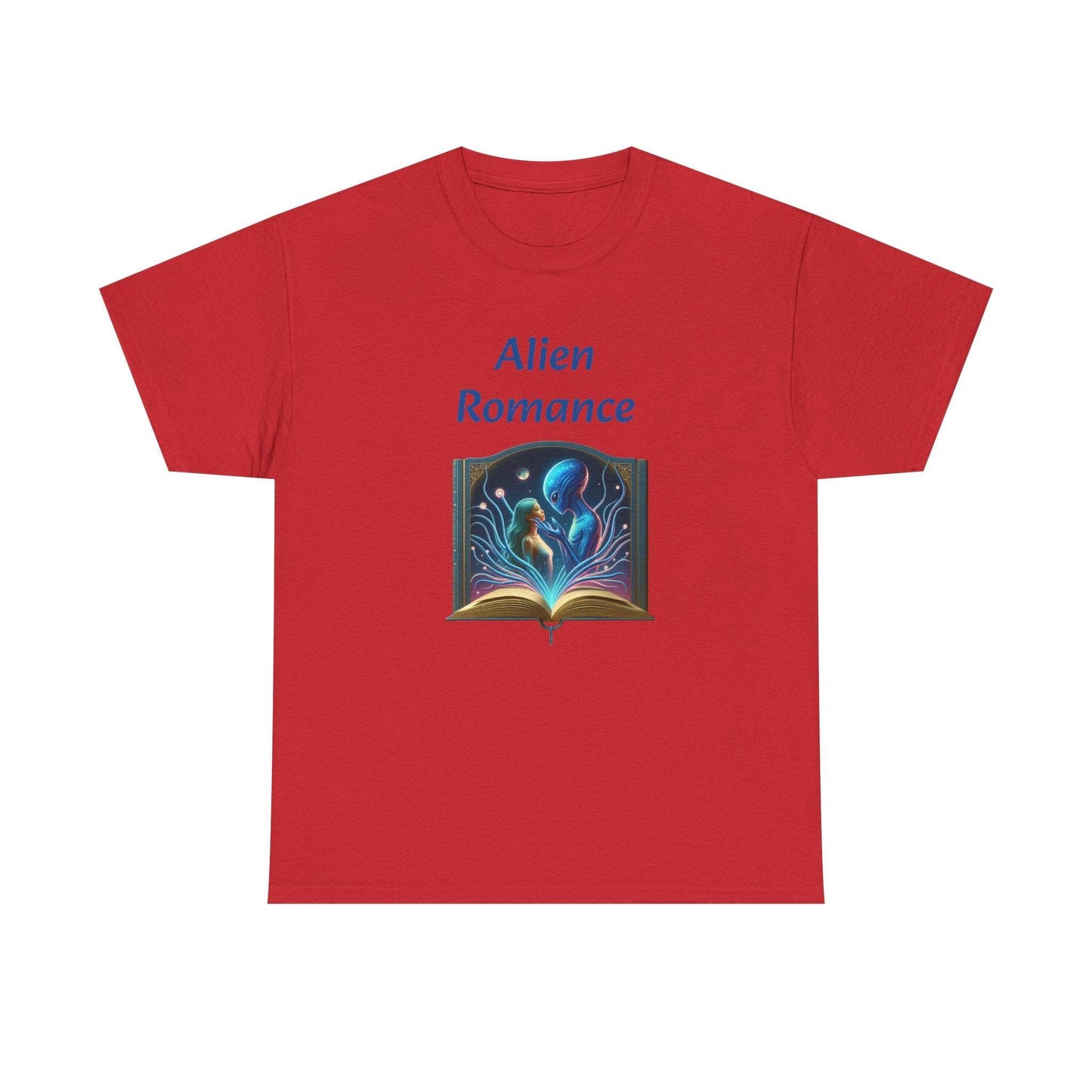 Sci-Fi - Graphic Tee - Unisex Heavy Cotton T-Shirt Alien Romance Books - The Dreamer's Bookshop.