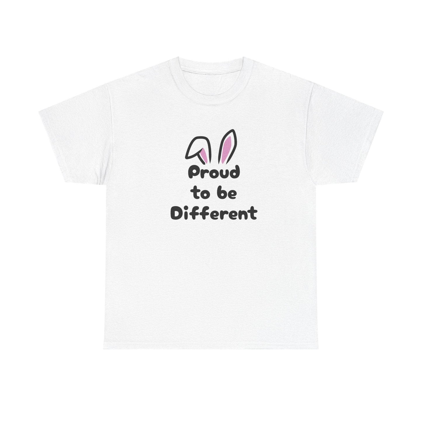Proud to be Different Unisex Heavy Cotton Tee - Celebrate Individuality & Self-Expression - The Dreamer's Bookshop.