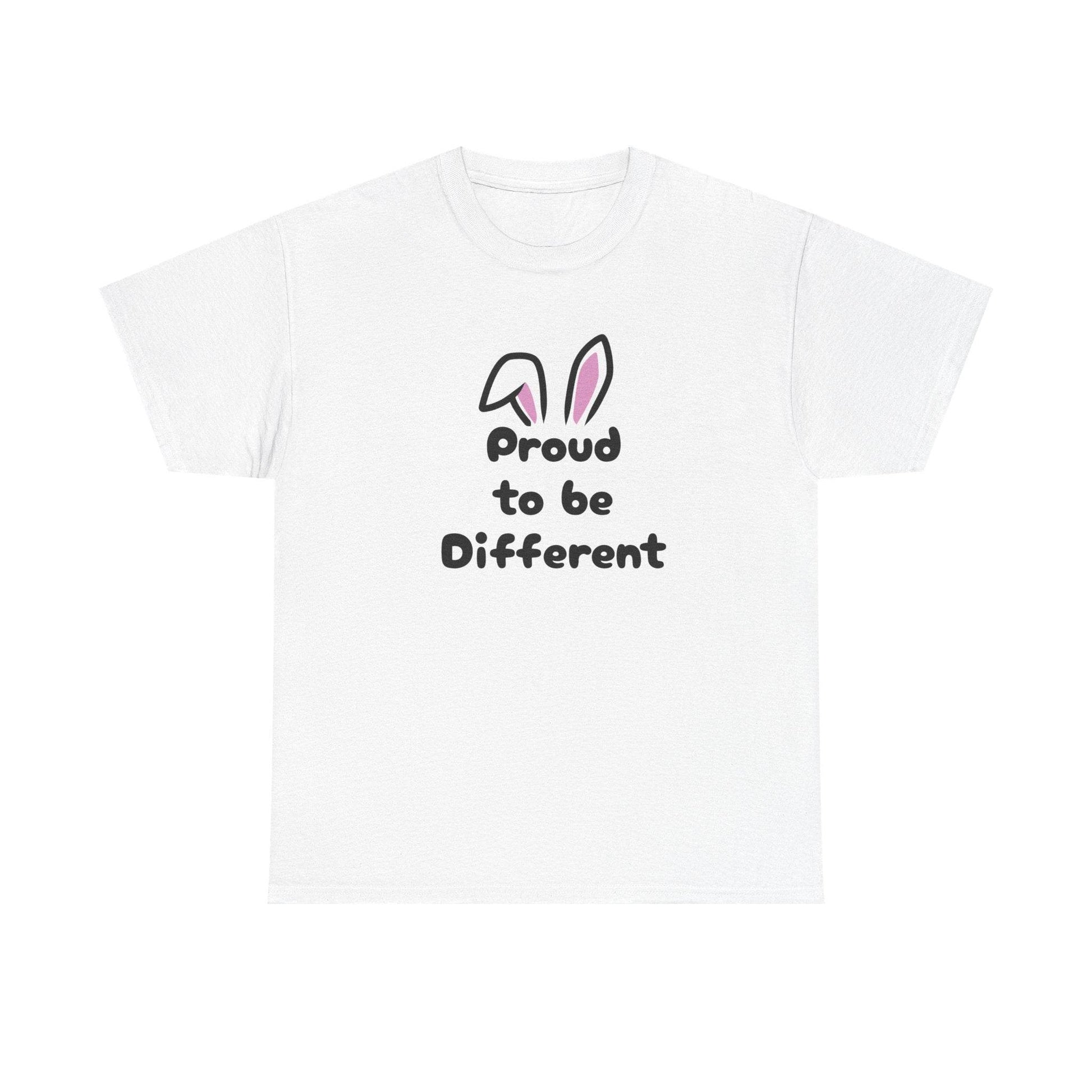 Proud to be Different Unisex Heavy Cotton Tee - Celebrate Individuality & Self-Expression - The Dreamer's Bookshop.