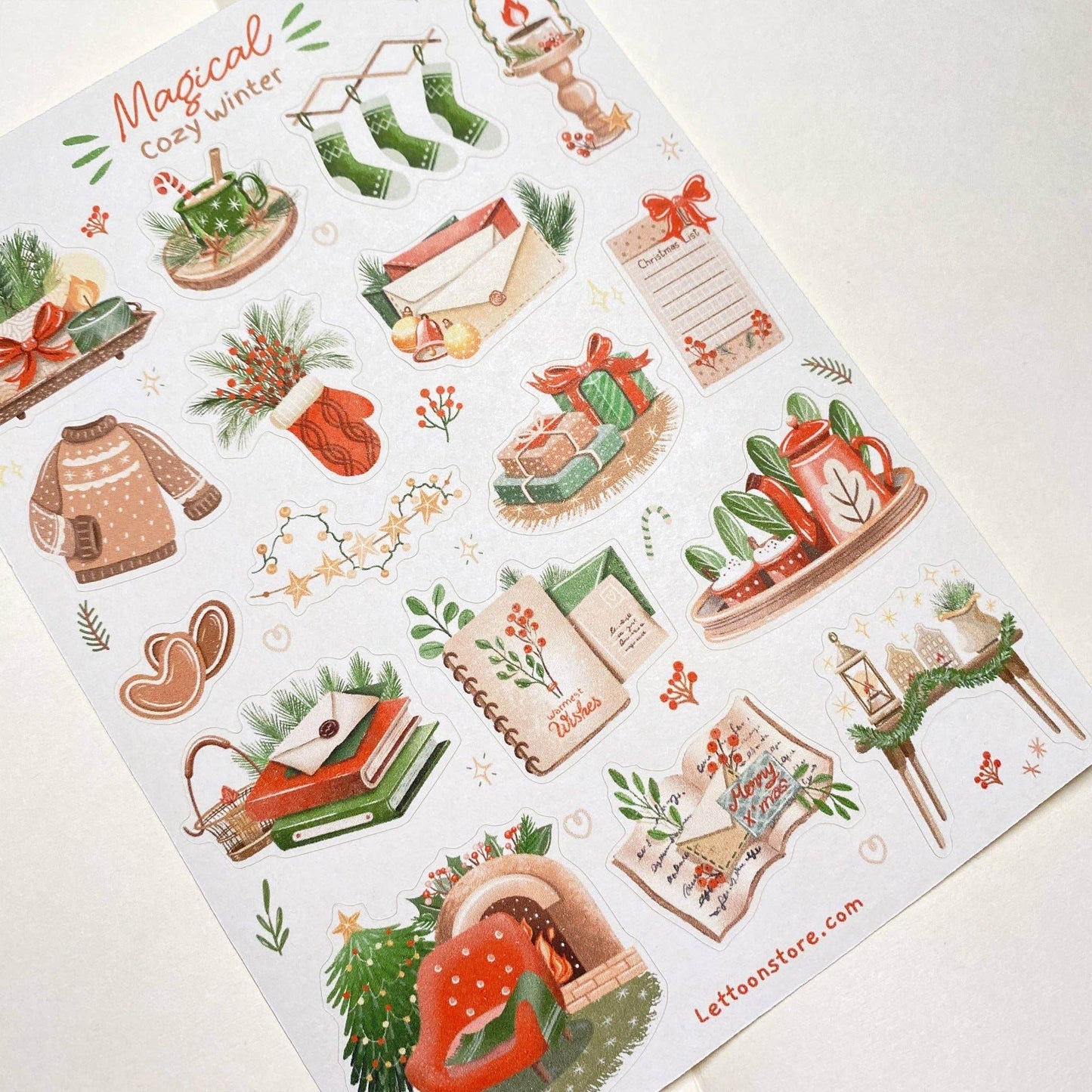 LETTOOn - Stickervel - Magische Gezellige Winter - The Dreamer's Bookshop.