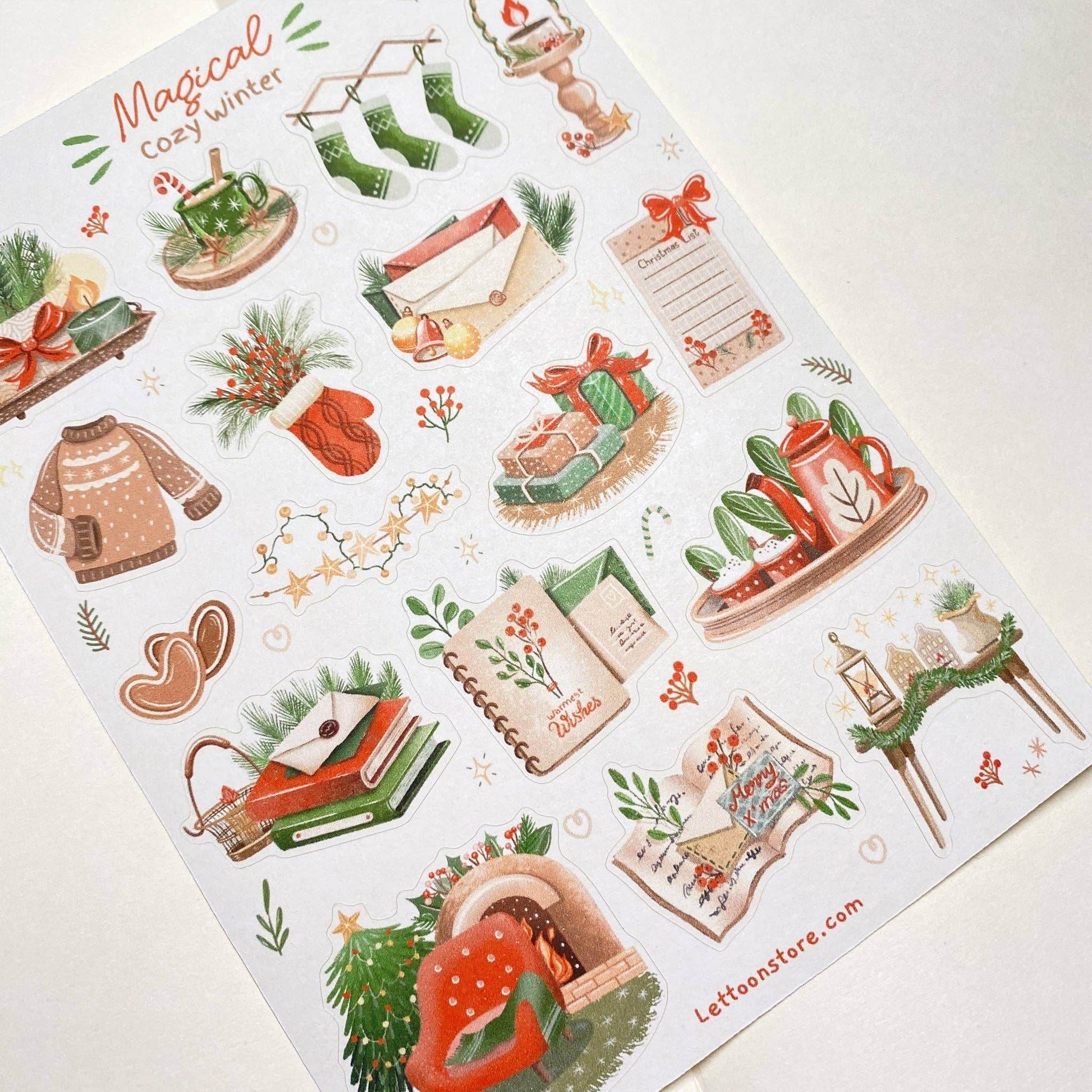 LETTOOn - Stickervel - Magische Gezellige Winter - The Dreamer's Bookshop.