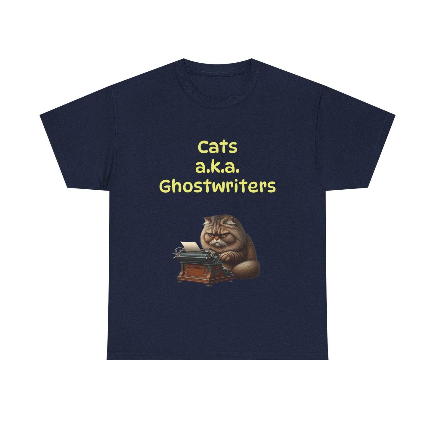 Cats Ghostwriters - A Unisex Heavy Cotton Tee - Perfect for Book Lovers - The Dreamer's Bookshop.