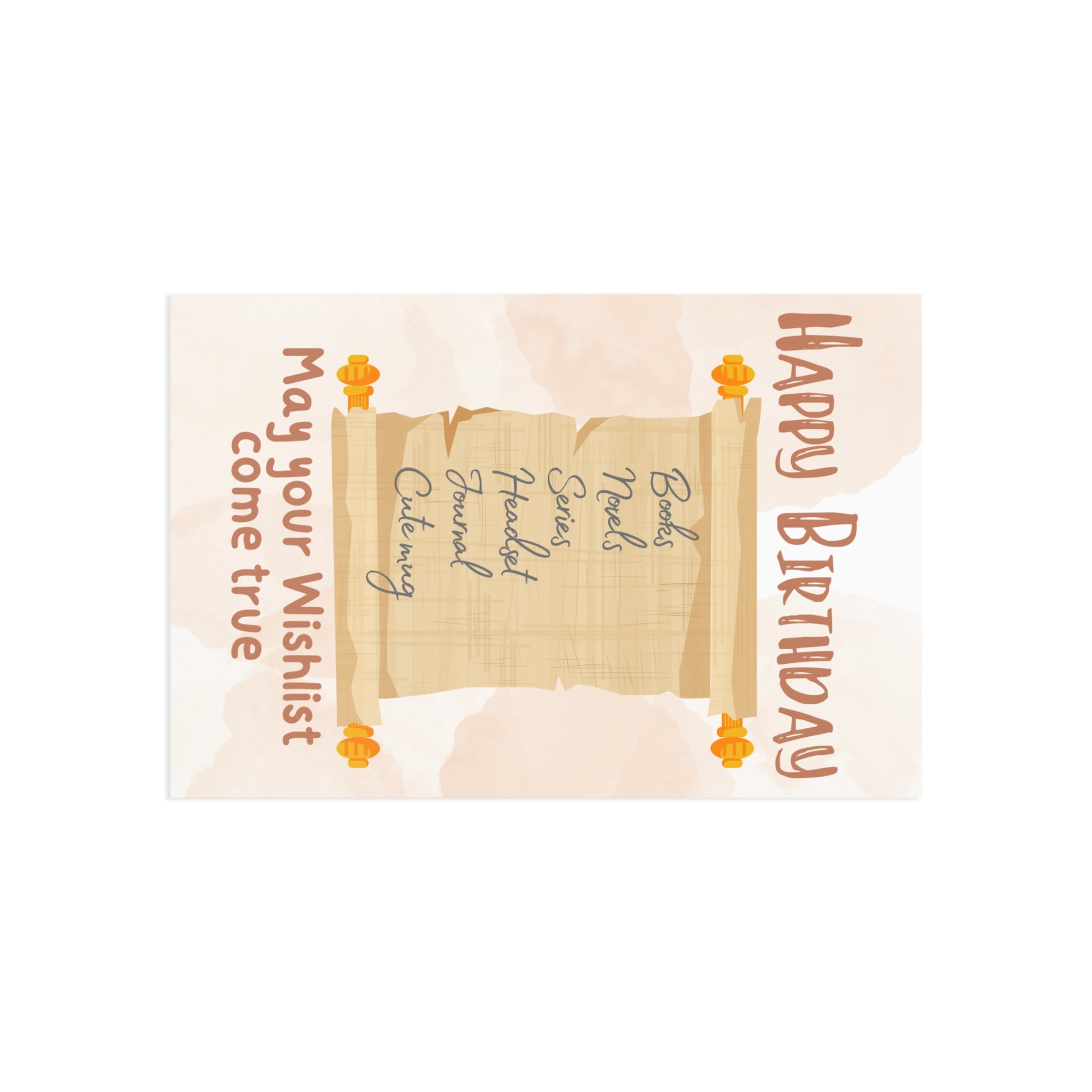 The Dreamer's Bookshop "WIshlist" Birthday Card - The Dreamer's Bookshop.