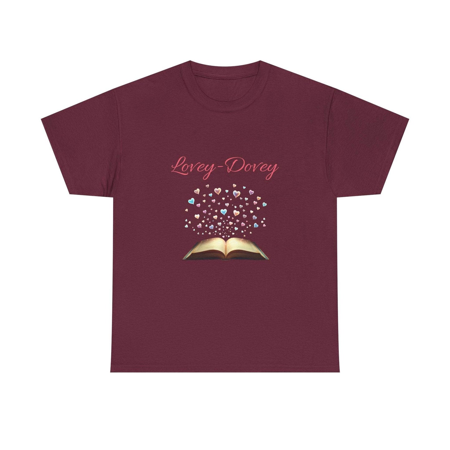 Lovey-Dovey - Graphic Tee - Unisex Heavy Cotton T-Shirt for Book Lovers - The Dreamer's Bookshop.