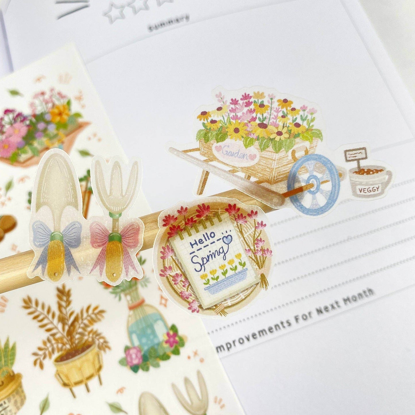 LETTOOn - Stickervel - Lentevibes - The Dreamer's Bookshop.