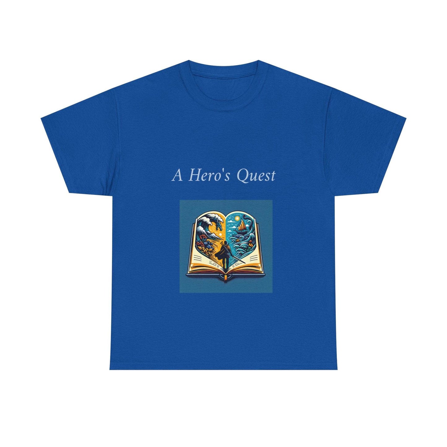 Adventure - Unisex Heavy Cotton Tee - Hero's Quest - The Dreamer's Bookshop.