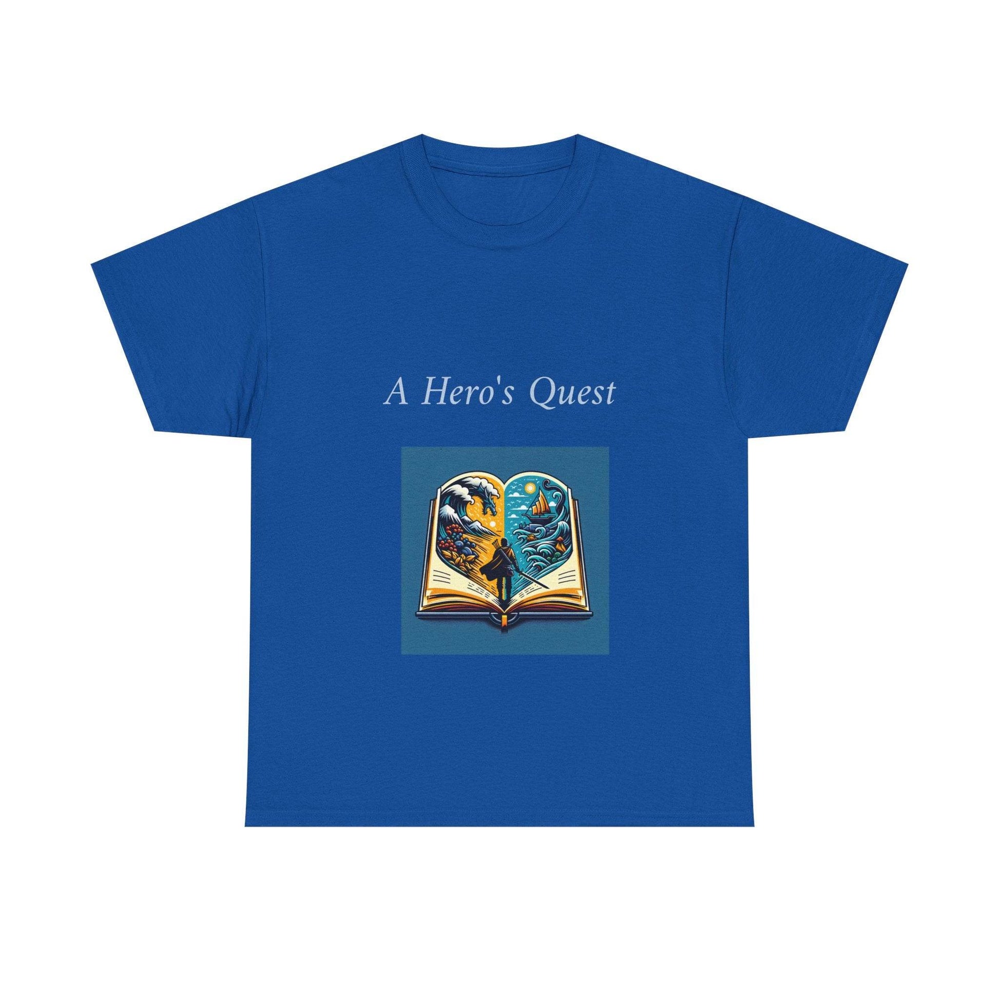 Adventure - Unisex Heavy Cotton Tee - Hero's Quest - The Dreamer's Bookshop.