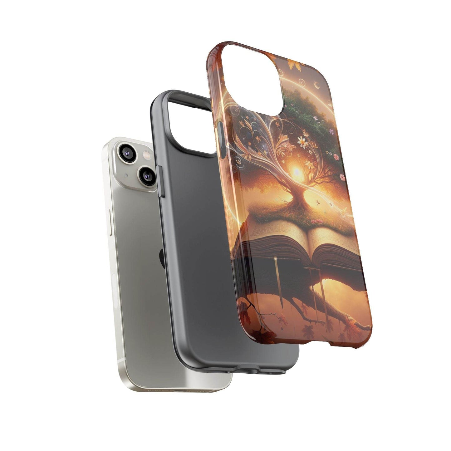 Nature-Inspired iPhone & Samsung Phone Case with Tree of Life Design - The Dreamer's Bookshop.