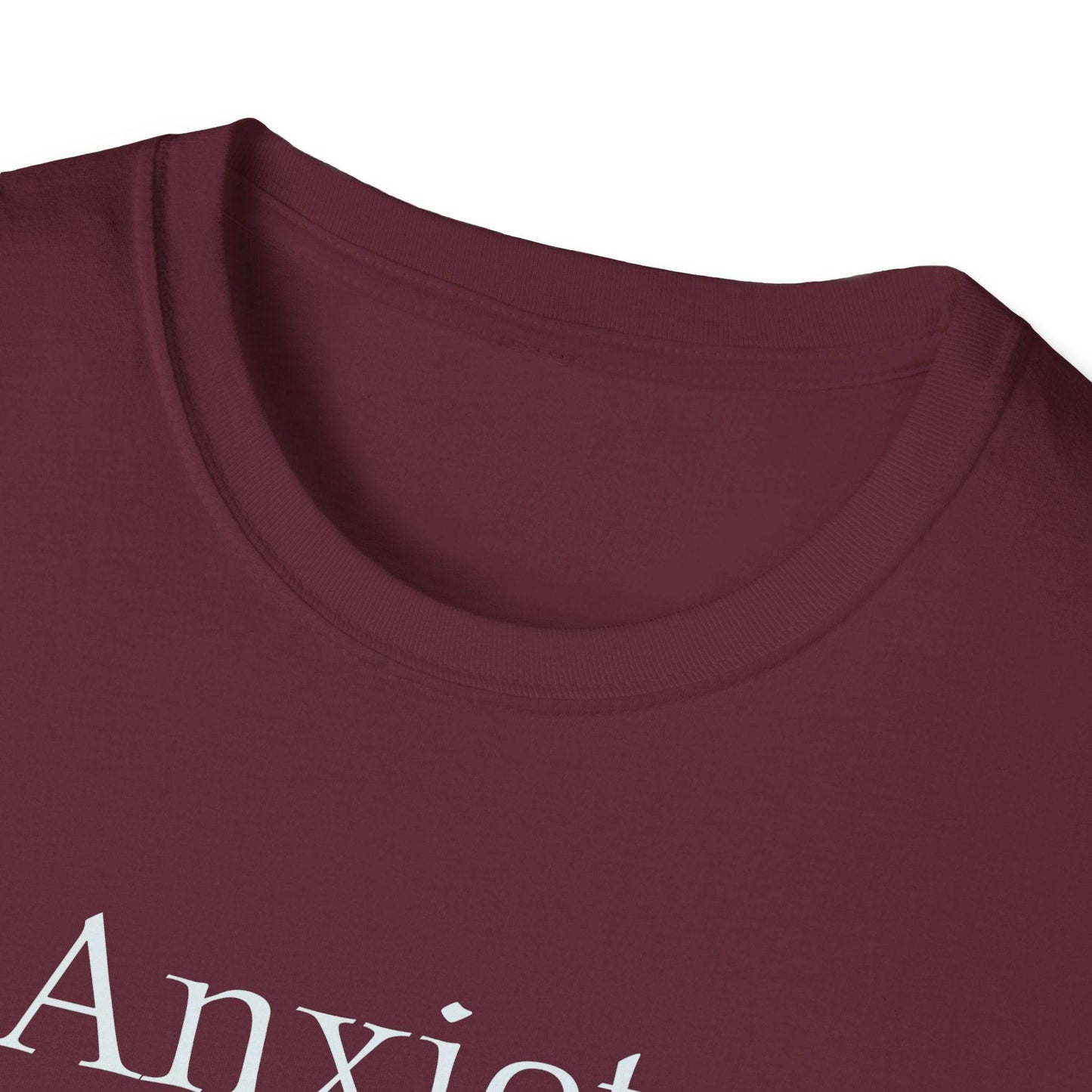 Anxiety Warrior Unisex Softstyle T-Shirt - Empowering Battle Against Mental Health - The Dreamer's Bookshop.