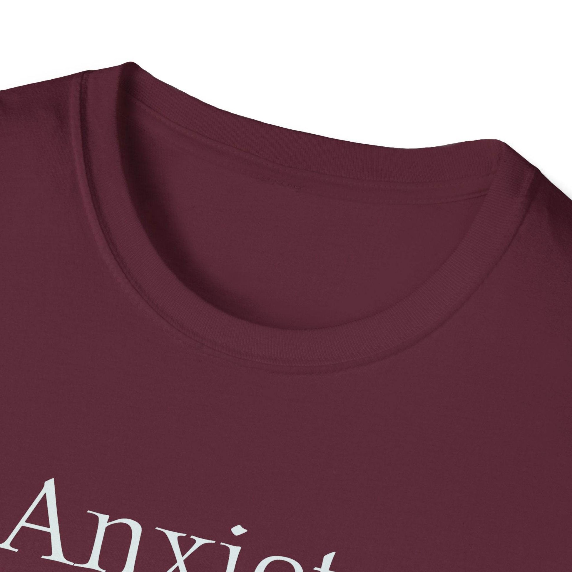 Anxiety Warrior Unisex Softstyle T-Shirt - Empowering Battle Against Mental Health - The Dreamer's Bookshop.