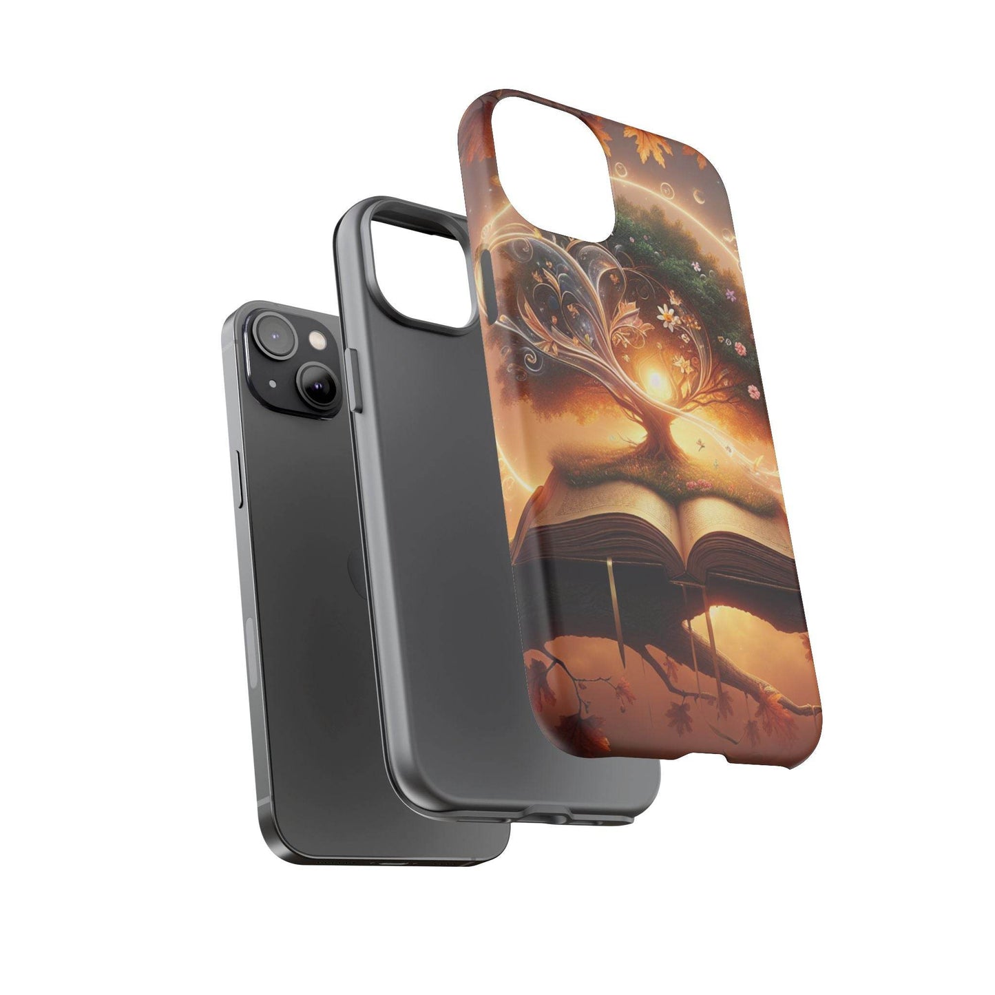 Nature-Inspired iPhone & Samsung Phone Case with Tree of Life Design - The Dreamer's Bookshop.