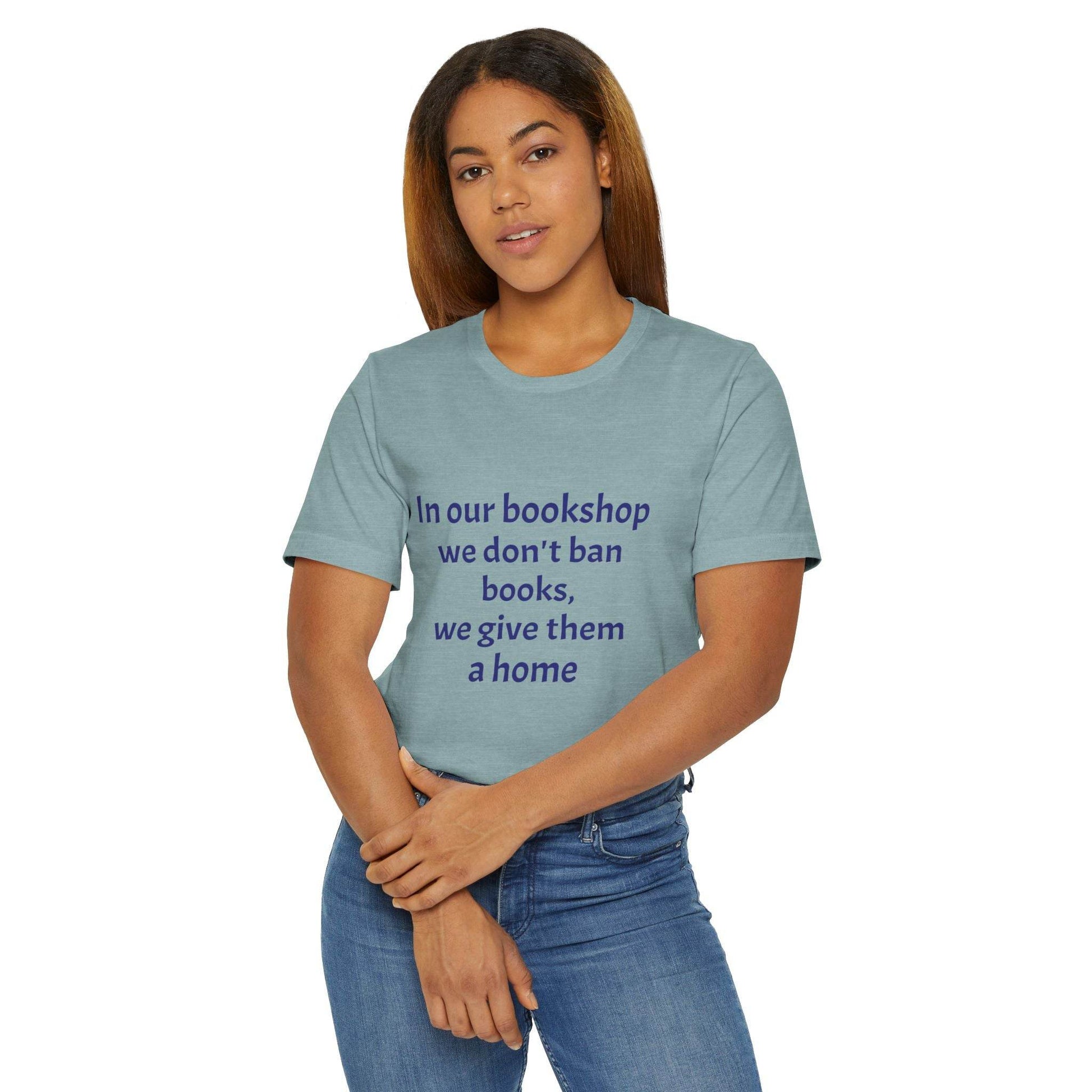 Inspirational Unisex Jersey T-Shirt - In our bookshop Vibe - The Dreamer's Bookshop.