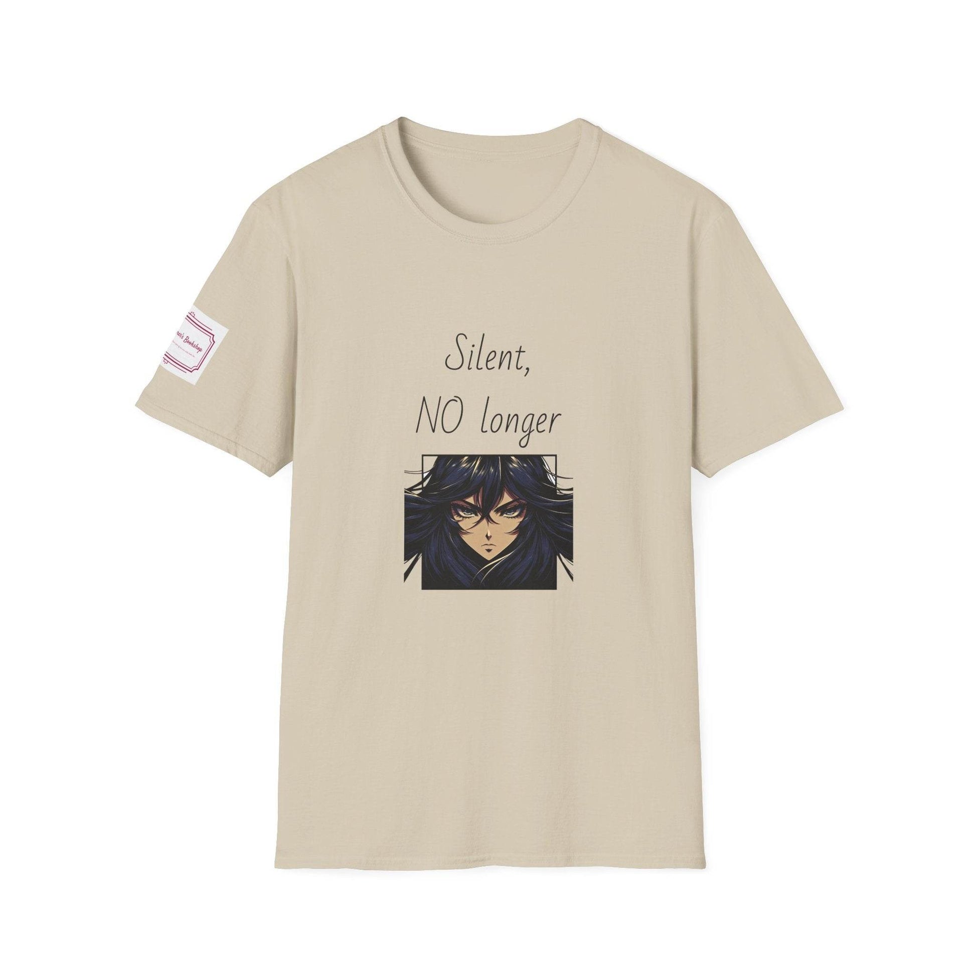 Fierce Survivor Unisex Softstyle T-Shirt - 'Silent, NO longer' - The Dreamer's Bookshop.