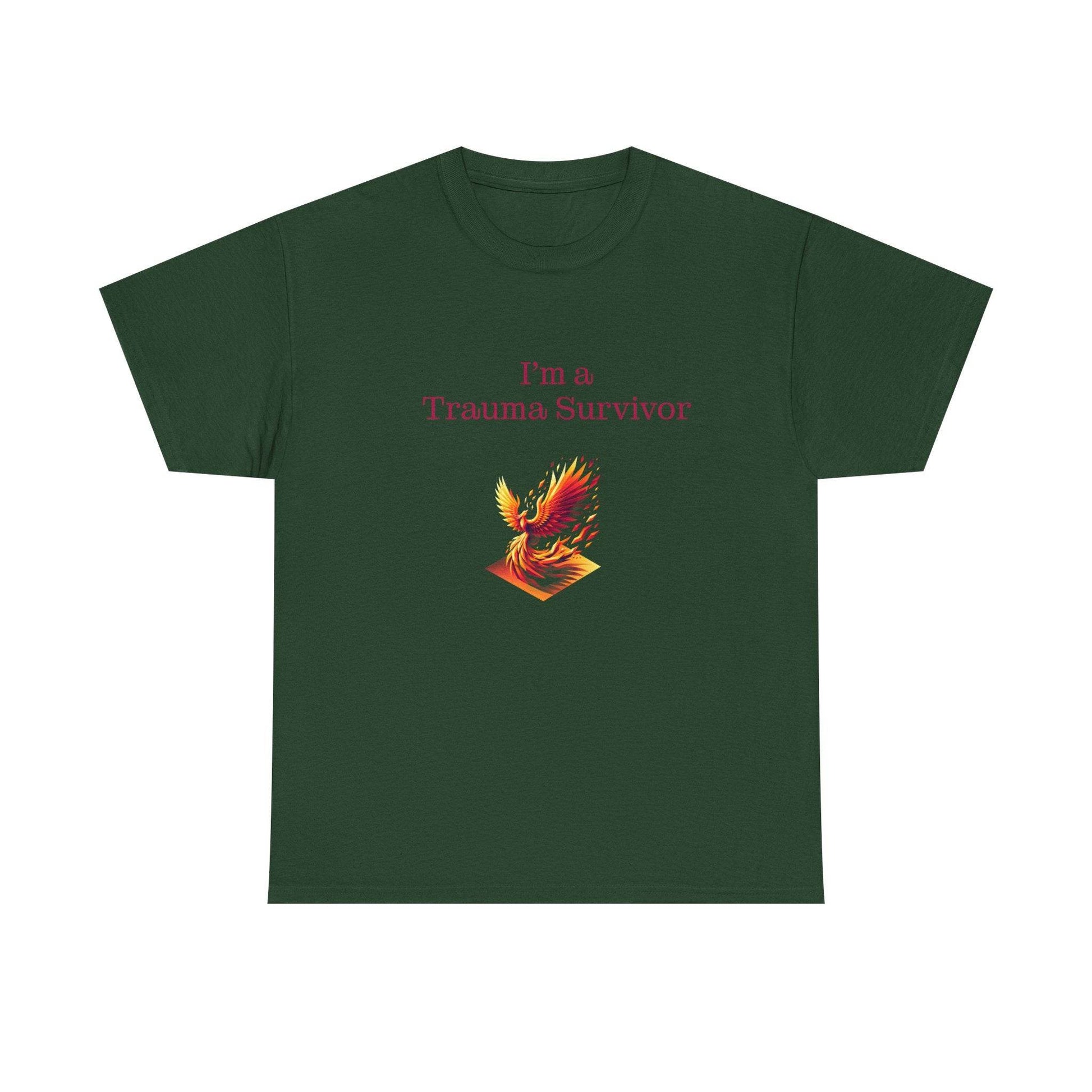 Trauma Survivor Unisex Heavy Cotton Tee - Inspirational T-Shirt - The Dreamer's Bookshop.