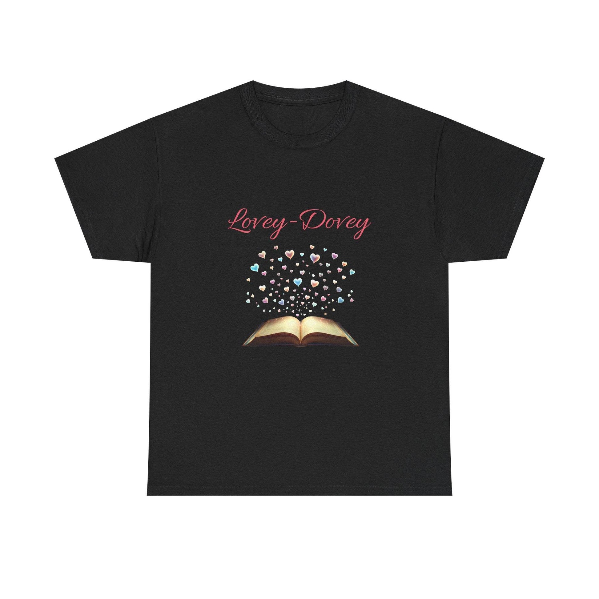 Lovey-Dovey - Graphic Tee - Unisex Heavy Cotton T-Shirt for Book Lovers - The Dreamer's Bookshop.