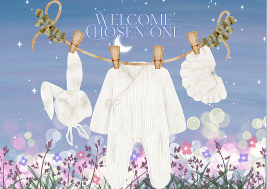 The Dreamer's Bookshop "Chosen One" Welcome Baby Card - The Dreamer's Bookshop.