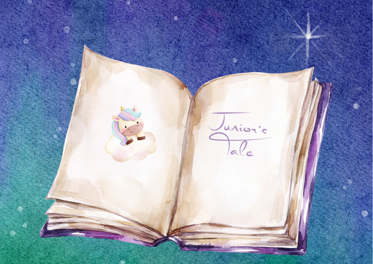 The Dreamer's Bookshop "Yunior's Tale" Welcome Baby Card - The Dreamer's Bookshop.
