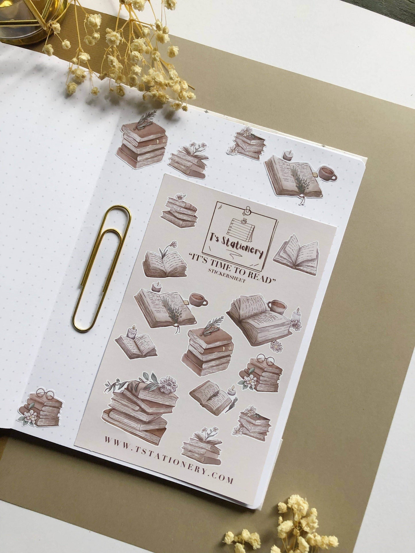T's Stationery - „Het is tijd om te lezen” - The Dreamer's Bookshop.
