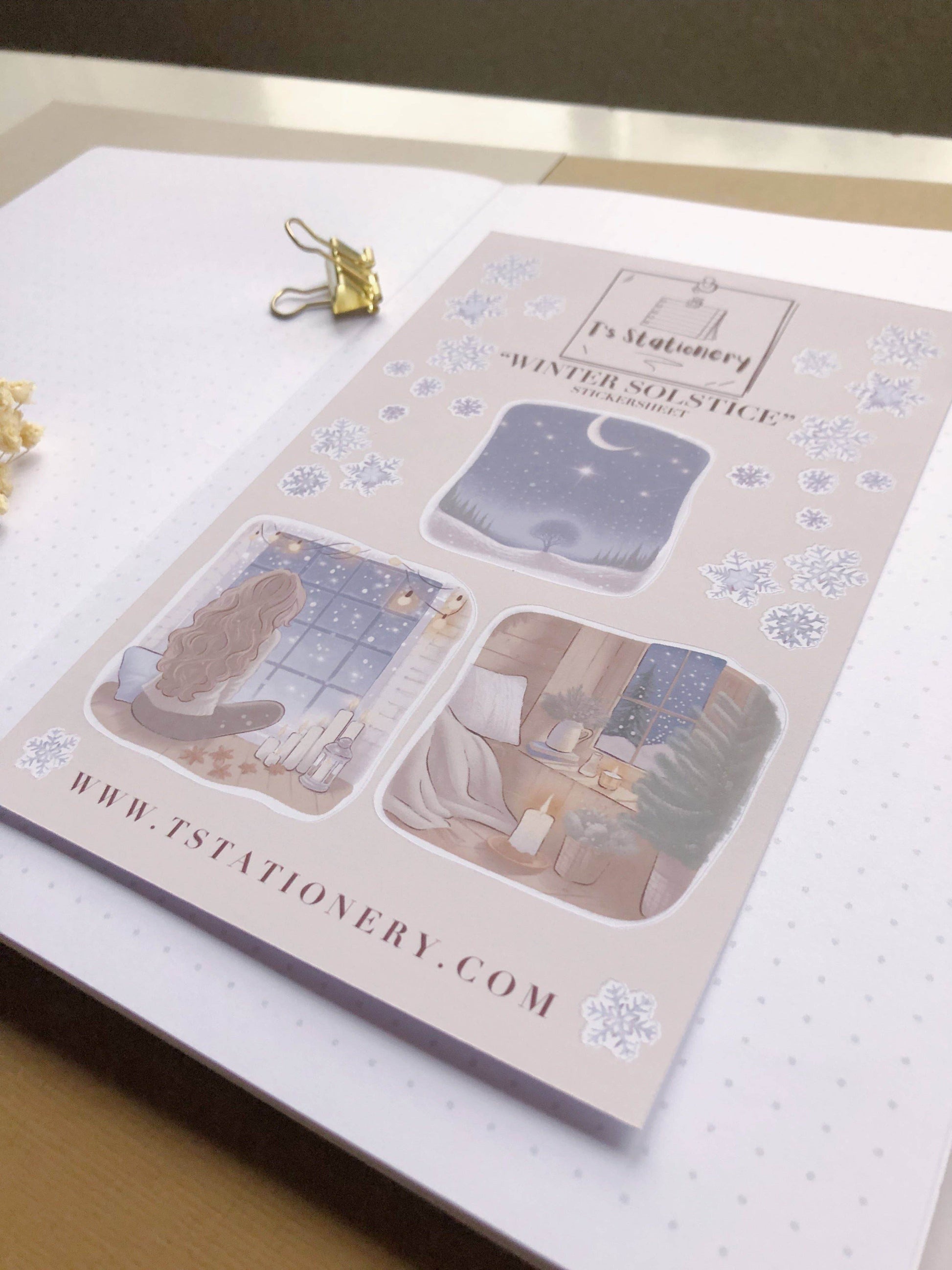 T's Stationery - „Winterzonnewende” - The Dreamer's Bookshop.