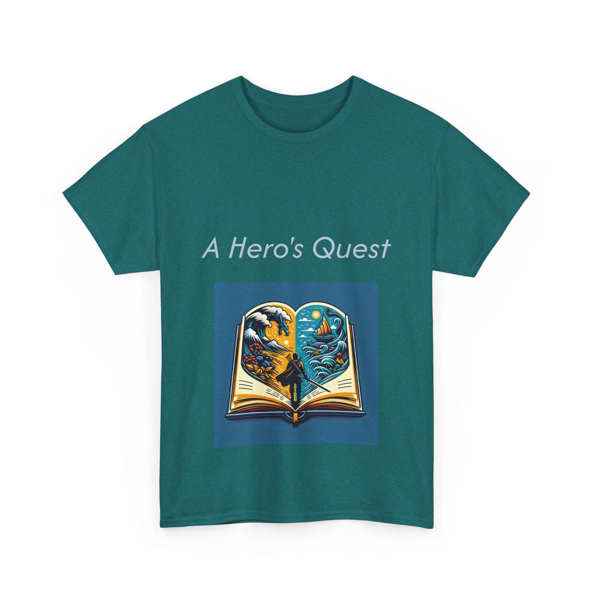 Adventurous - Unisex Heavy Cotton Tee - Hero's Quest - The Dreamer's Bookshop.