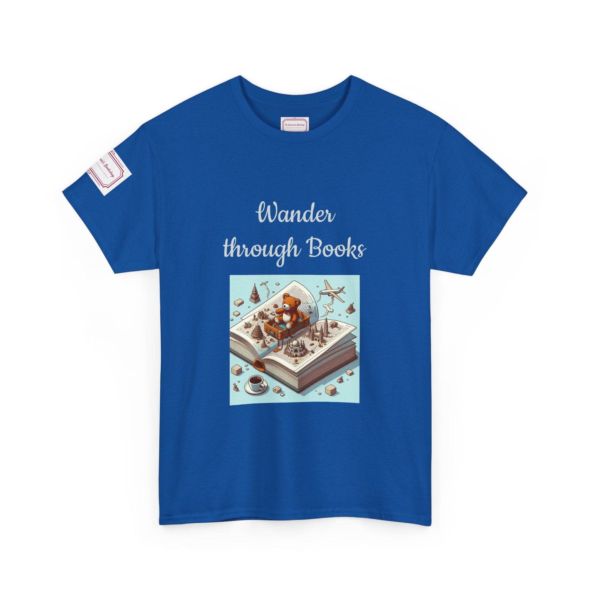 Wander - Unisex Heavy Cotton Tee - Perfect for Book Lovers - The Dreamer's Bookshop.