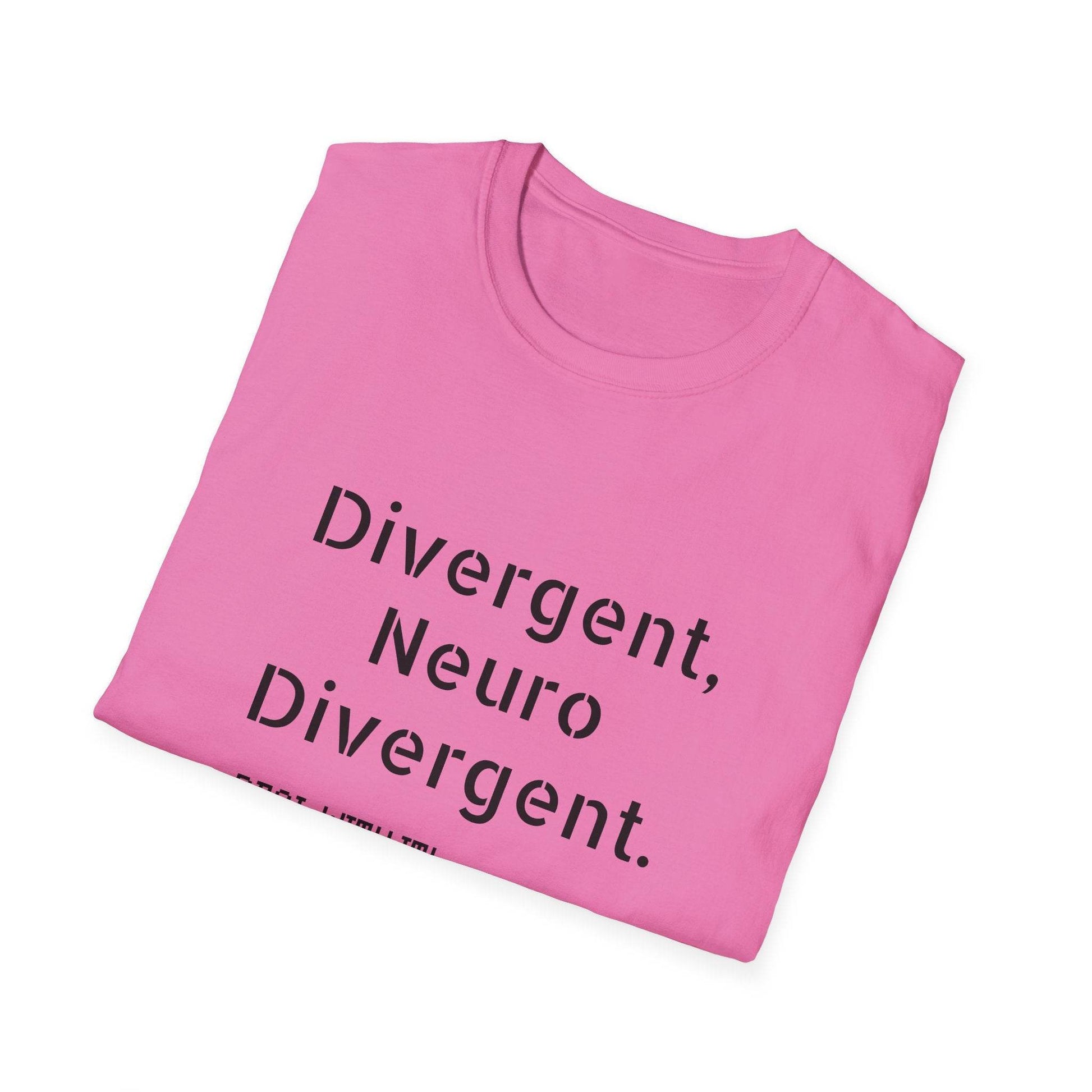 Divergent Neuro Divergent T-Shirt - Unisex Softstyle Tee - The Dreamer's Bookshop.