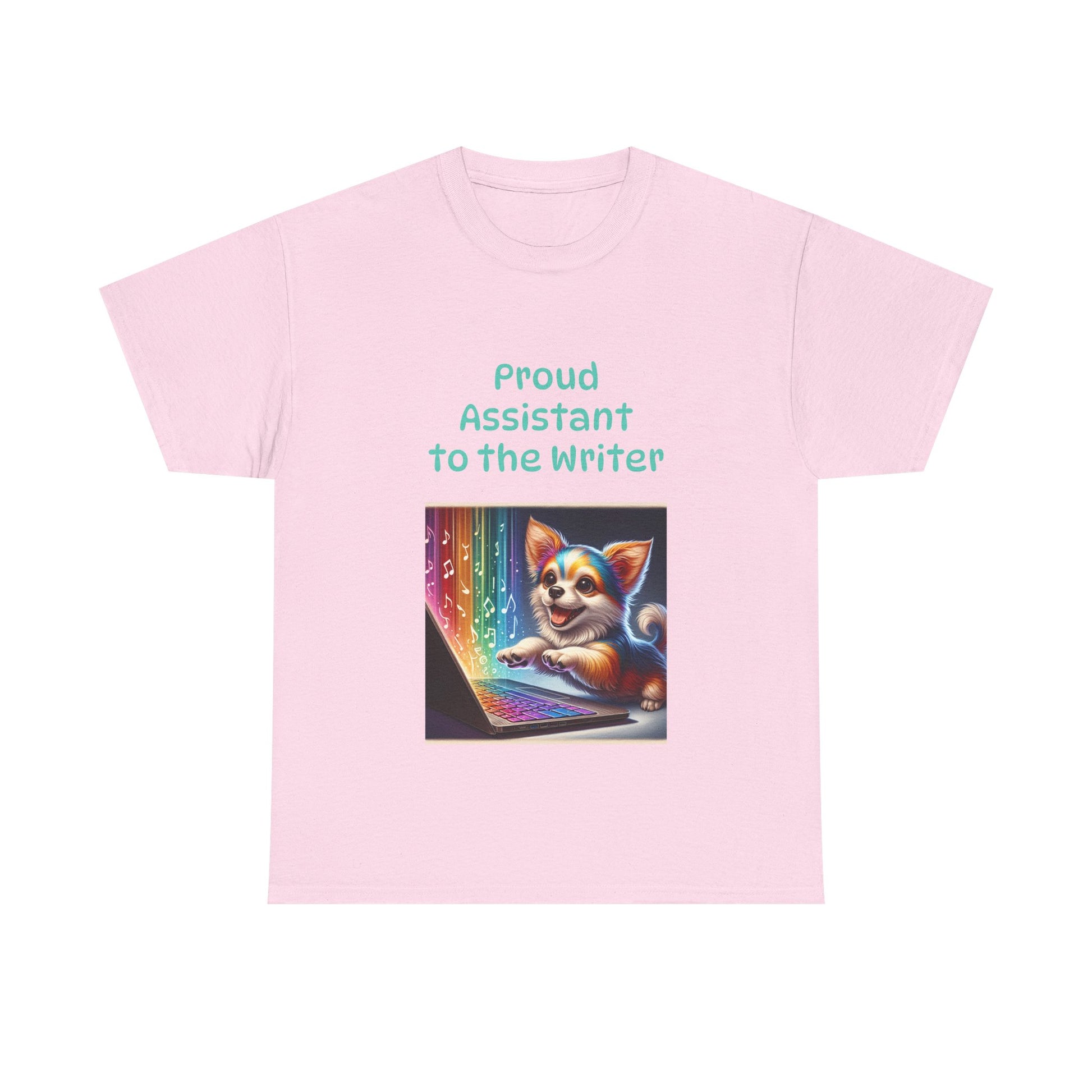Book Lover's Unisex Heavy Cotton Tee - "Assistant Writer" - The Dreamer's Bookshop.