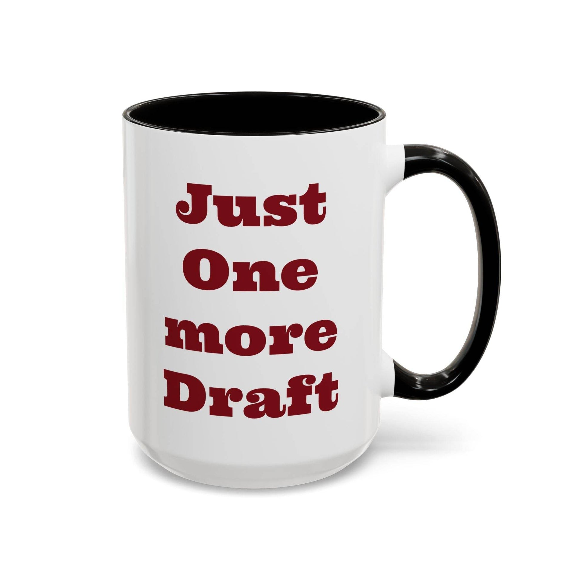 Just One More Draft Colorful Coffee Mug - Perfect Gift for Writers & Coffee Lovers - The Dreamer's Bookshop.