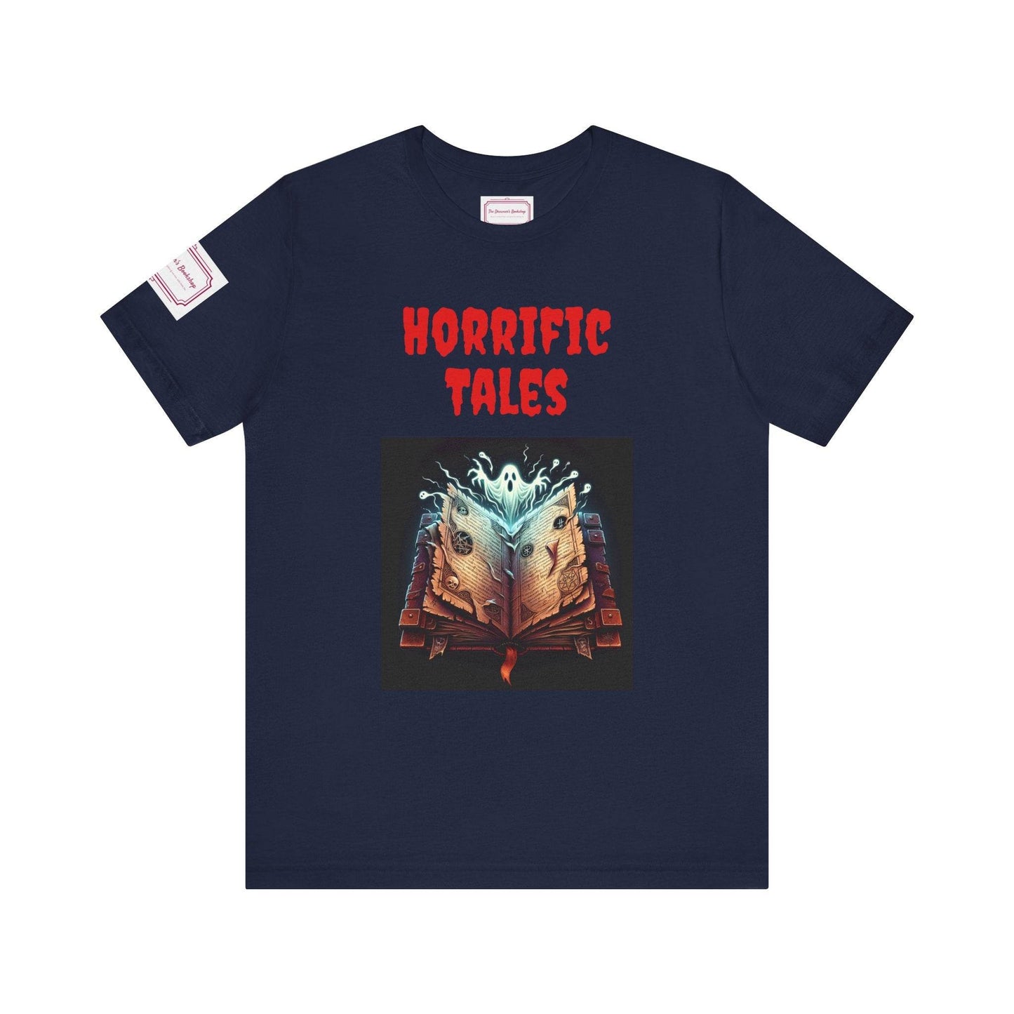 Horrific Tales Tee - Fun Short Sleeve Shirt for Writers & Book Lovers - The Dreamer's Bookshop.