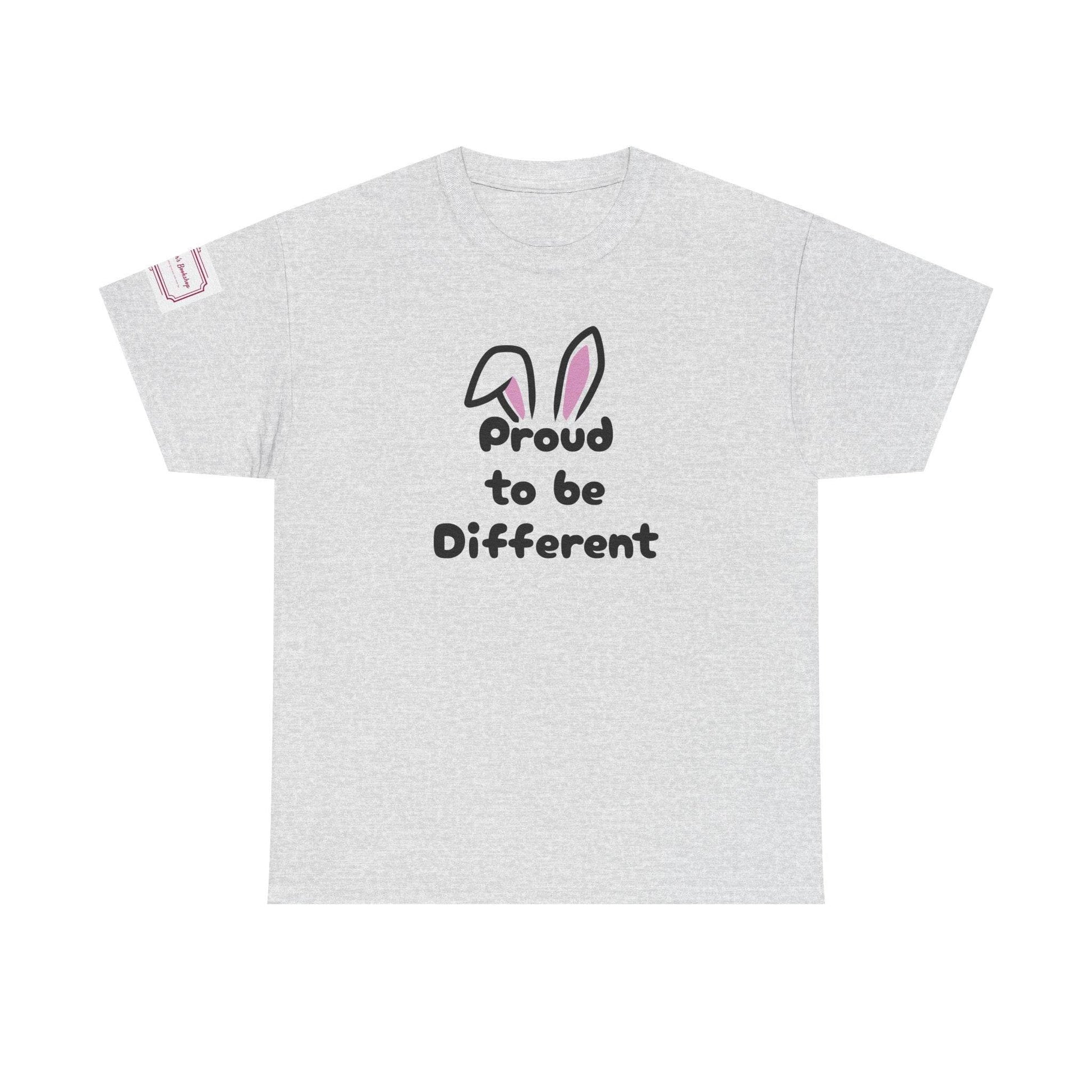 Proud to be Different Unisex Heavy Cotton Tee - Celebrate Individuality - The Dreamer's Bookshop.
