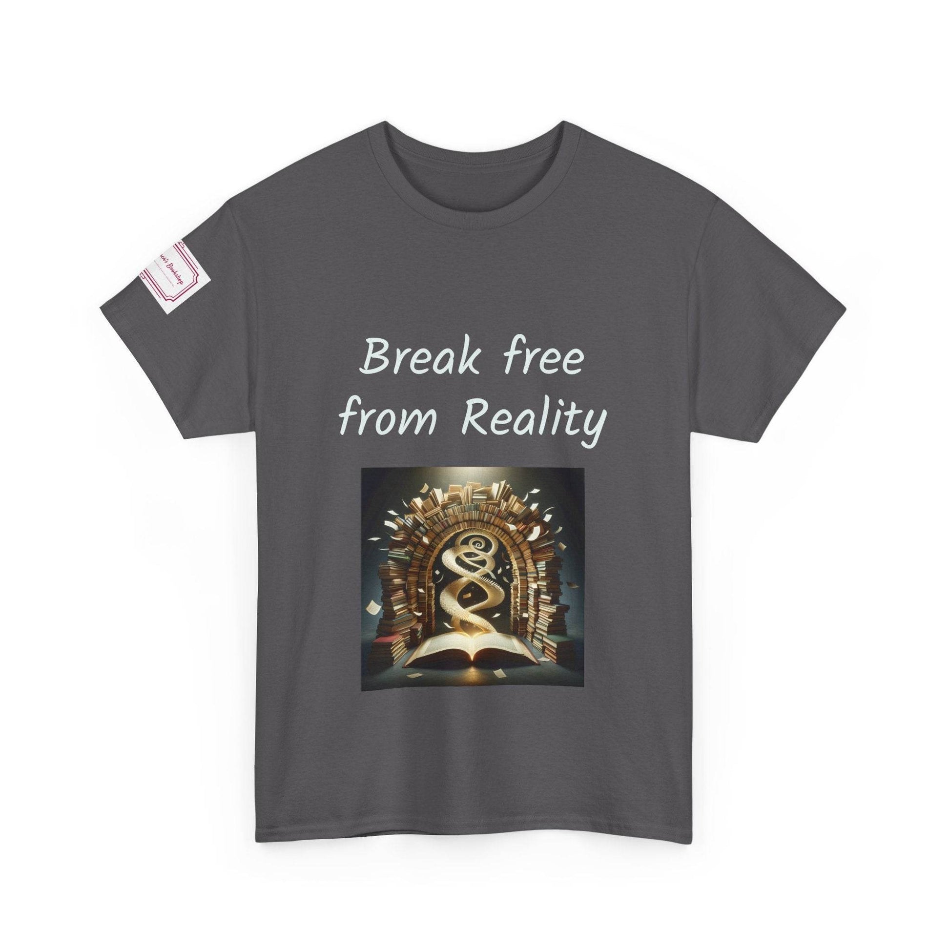 Break Free - Graphic Unisex Heavy Cotton Tee - Book Lovers - The Dreamer's Bookshop.
