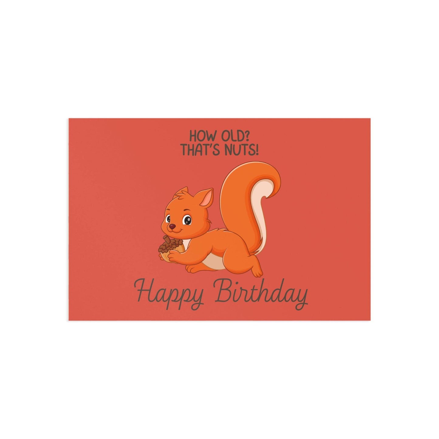 The Dreamer's Bookshop Cute "That's Nuts" Squirrel Birthday Card - The Dreamer's Bookshop.
