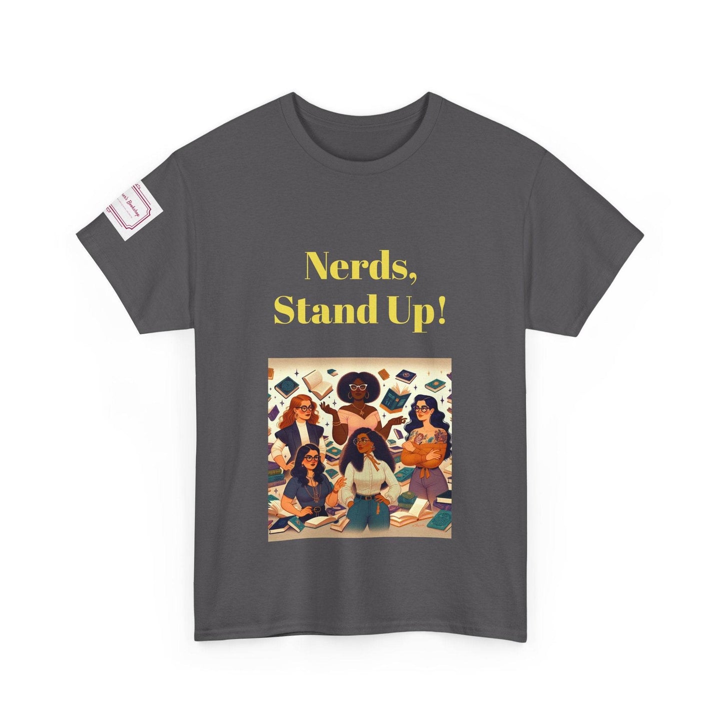 Nerds Stand Up - Unisex Heavy Cotton Tee - Book Lovers - The Dreamer's Bookshop.