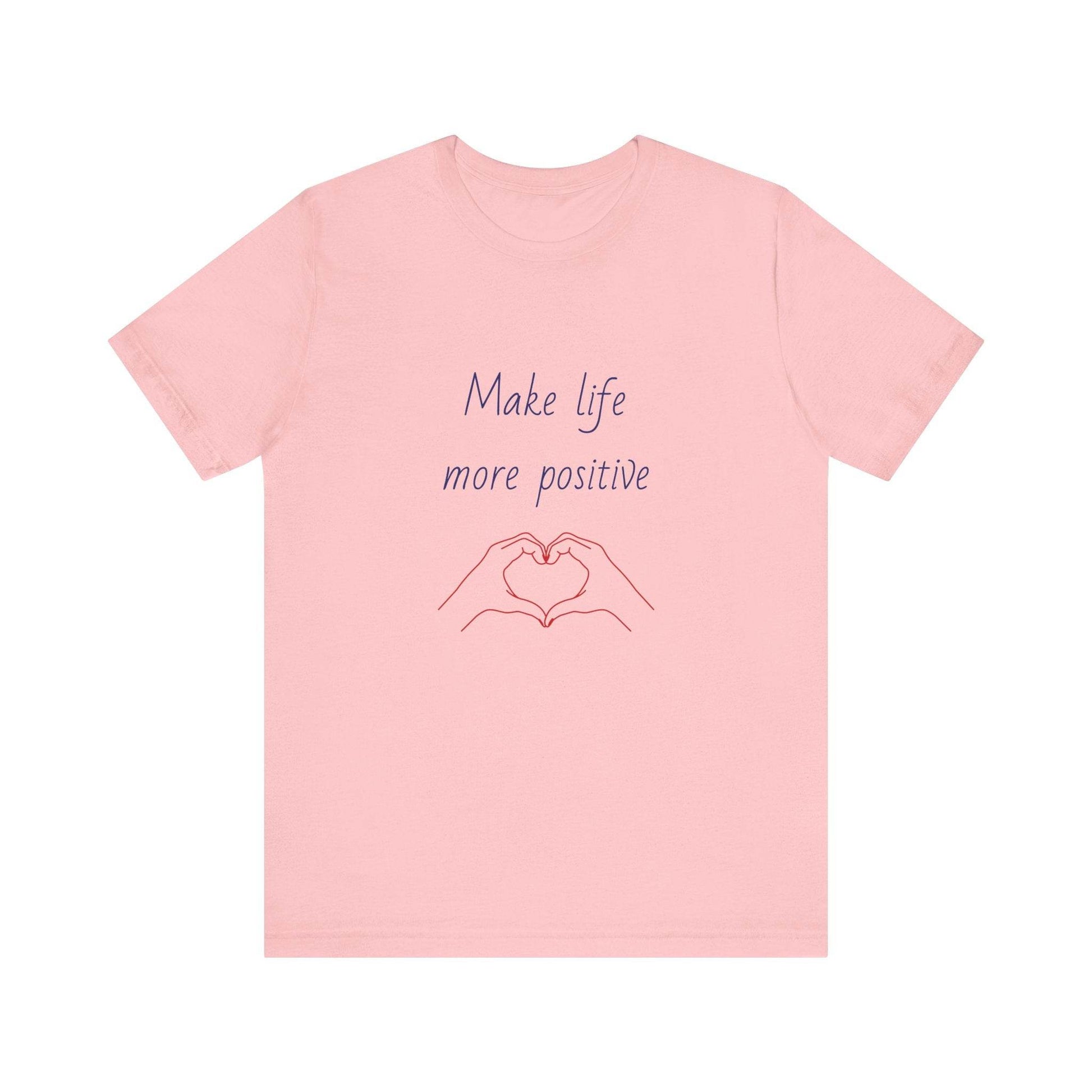 Positive Vibes Unisex Short Sleeve Tee - Make Life More Positive - The Dreamer's Bookshop.