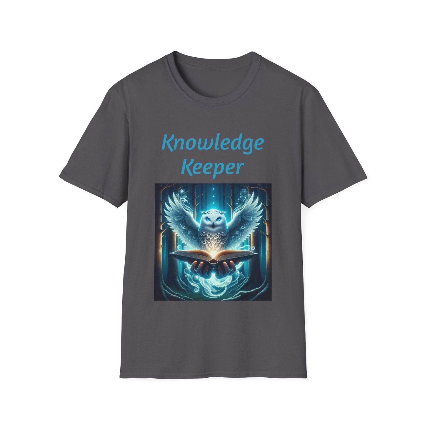Knowledge Keeper Owl Unisex Softstyle T-Shirt - Inspirational Tee for Wisdom Seekers - Proud Reader - The Dreamer's Bookshop.