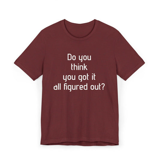 Inspirational Unisex Jersey T-Shirt - Think Again Vibe - The Dreamer's Bookshop.